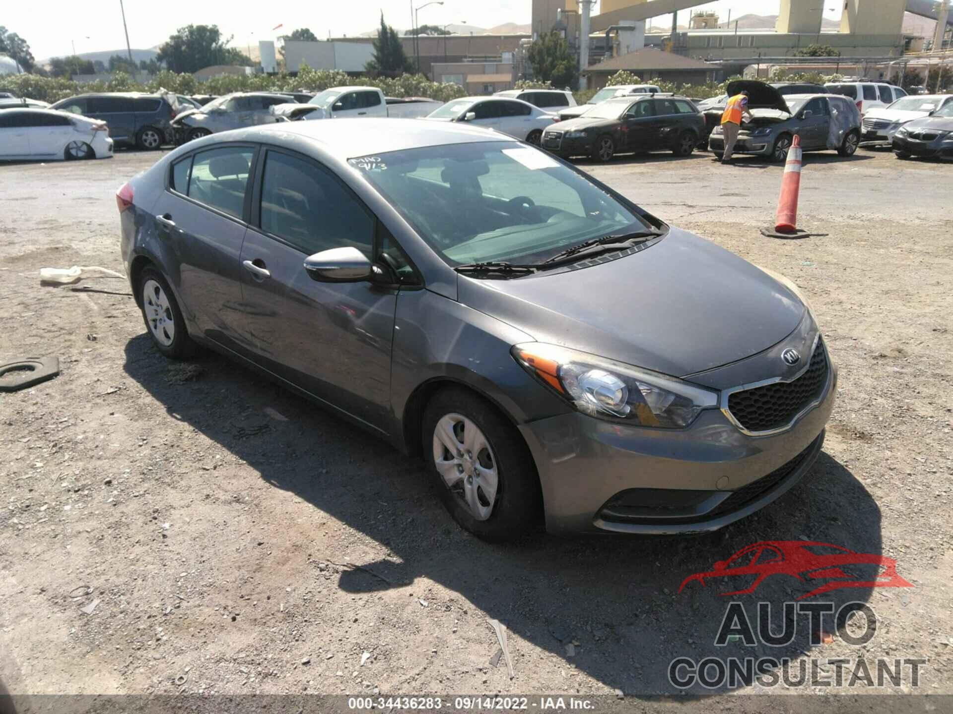 KIA FORTE 2016 - KNAFX4A65G5554063