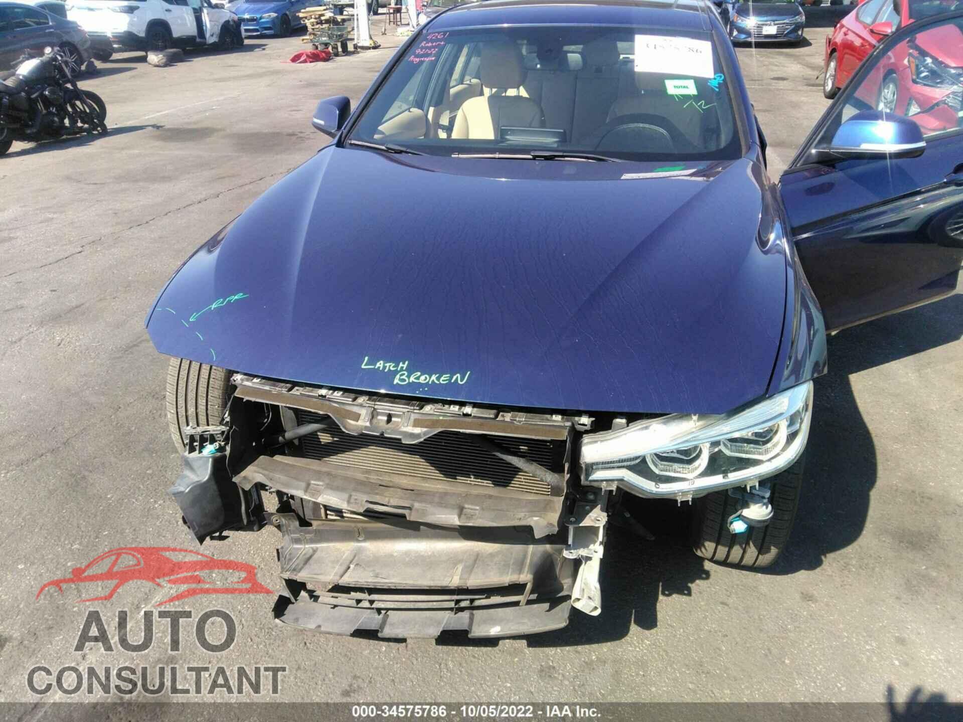 BMW 3 SERIES 2016 - WBA8E9G5XGNU28128