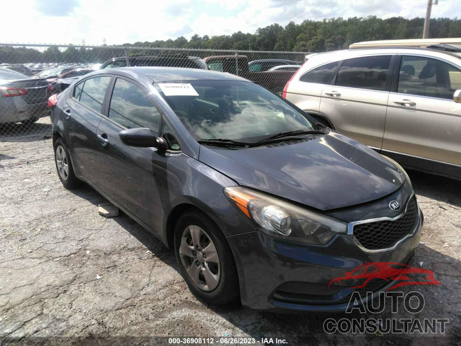 KIA FORTE 2016 - KNAFK4A63G5487512