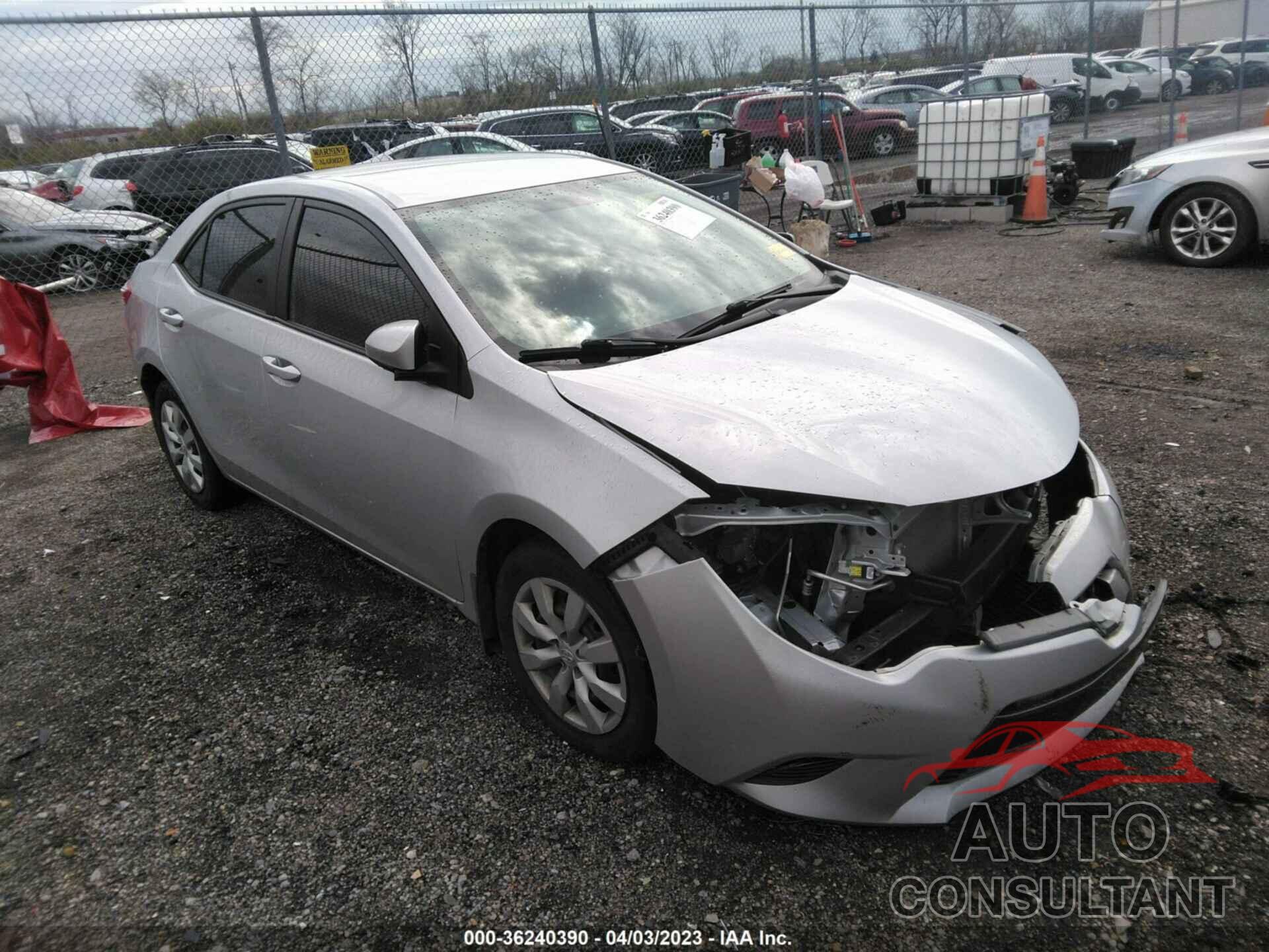 TOYOTA COROLLA 2015 - 2T1BURHEXFC480483