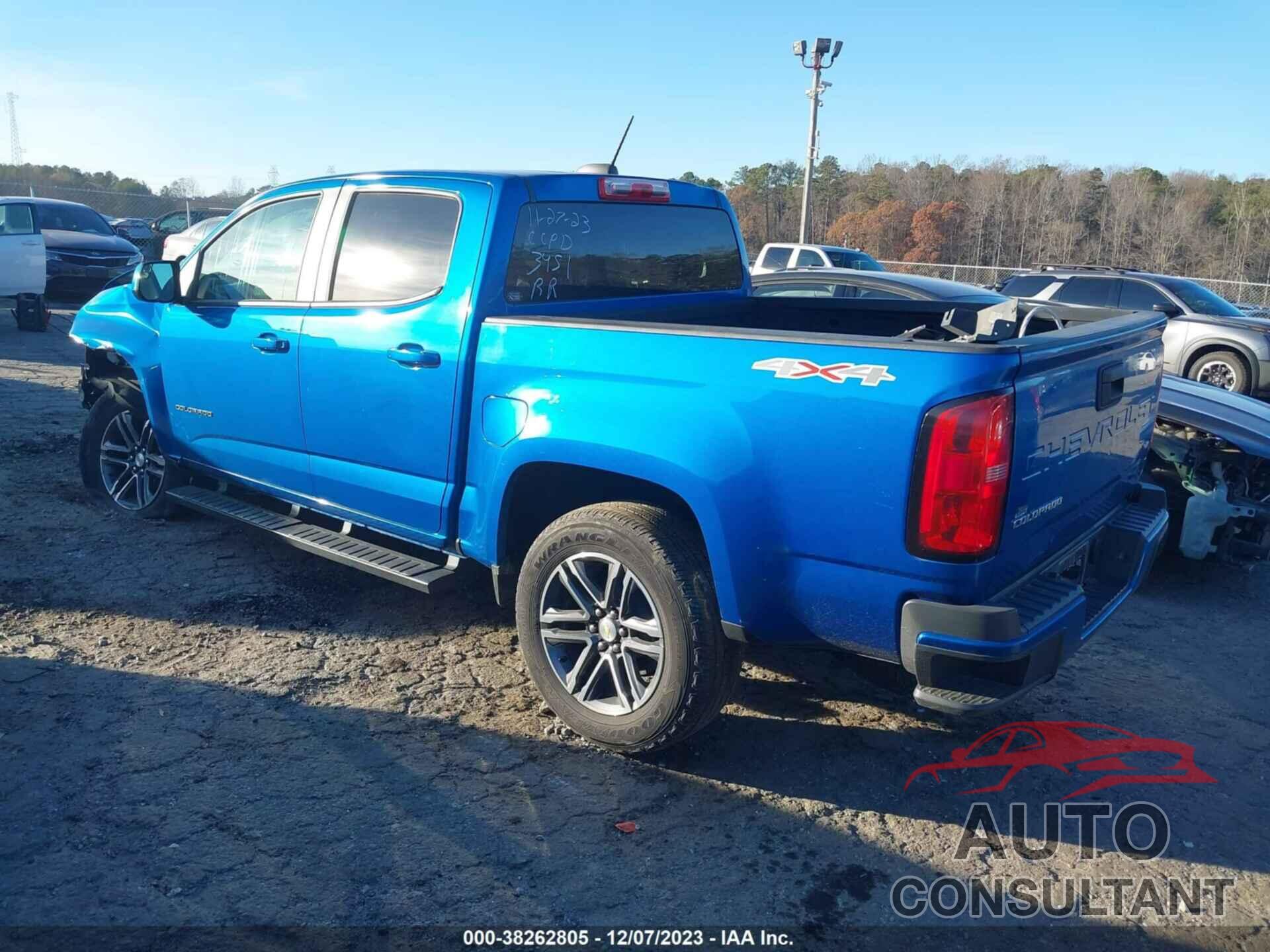 CHEVROLET COLORADO 2021 - 1GCGTBEN0M1193451