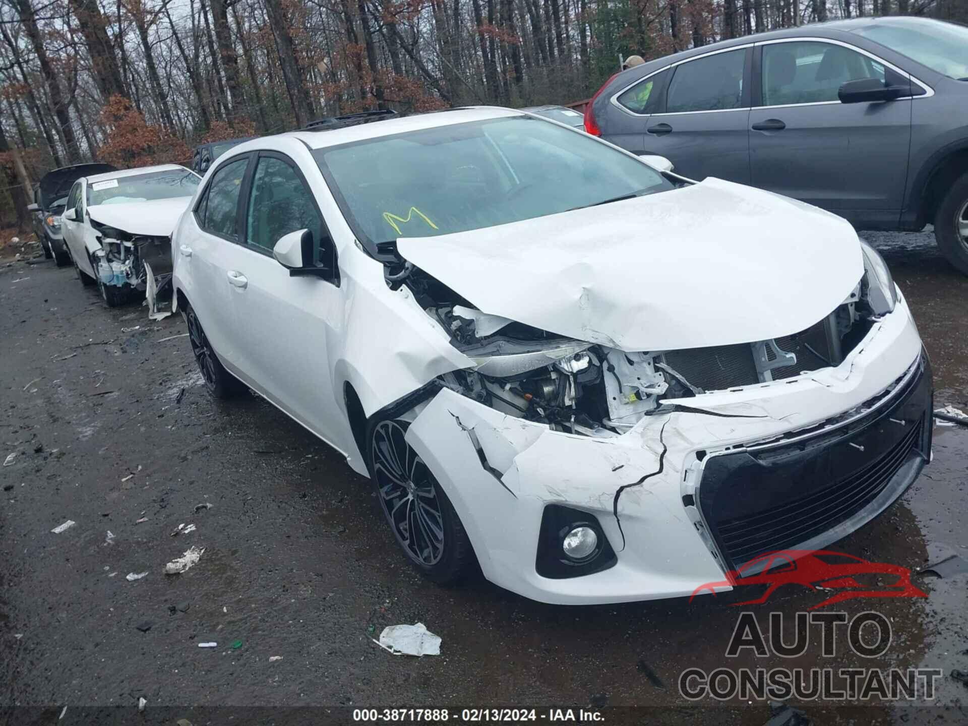 TOYOTA COROLLA 2016 - 2T1BURHE7GC540219