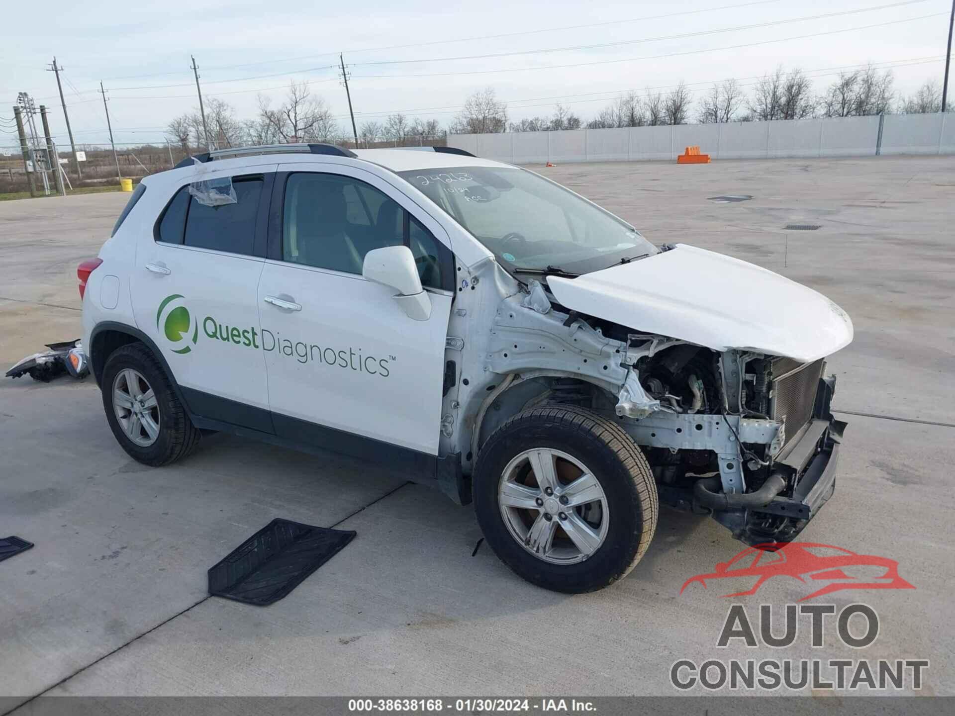 CHEVROLET TRAX 2019 - 3GNCJLSB9KL365560