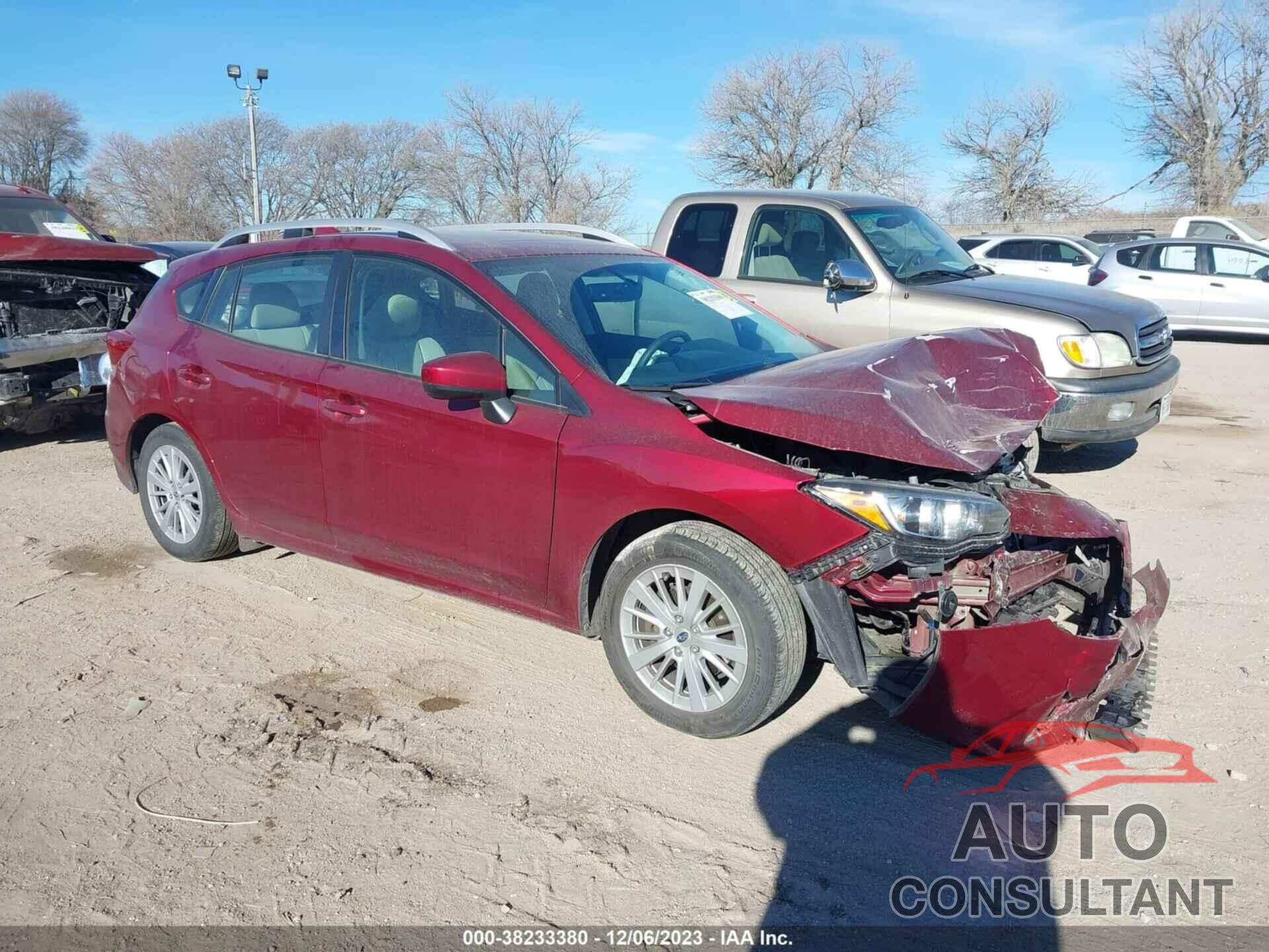 SUBARU IMPREZA 2018 - 4S3GTAB67J3722854