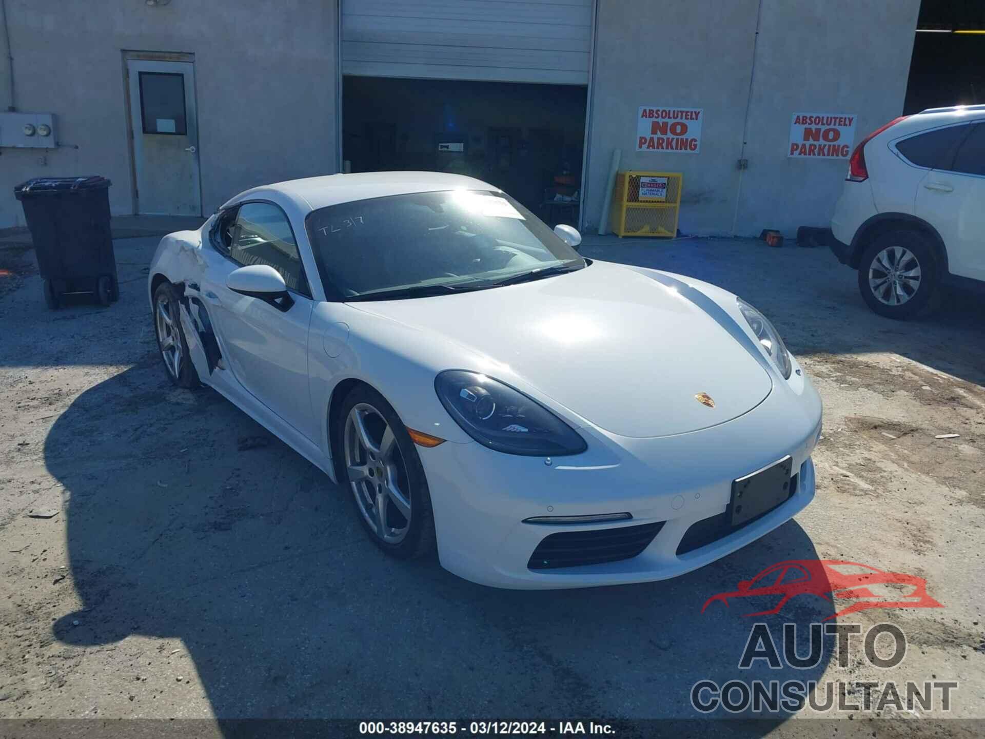 PORSCHE 718 CAYMAN 2018 - WP0AA2A82JK262691