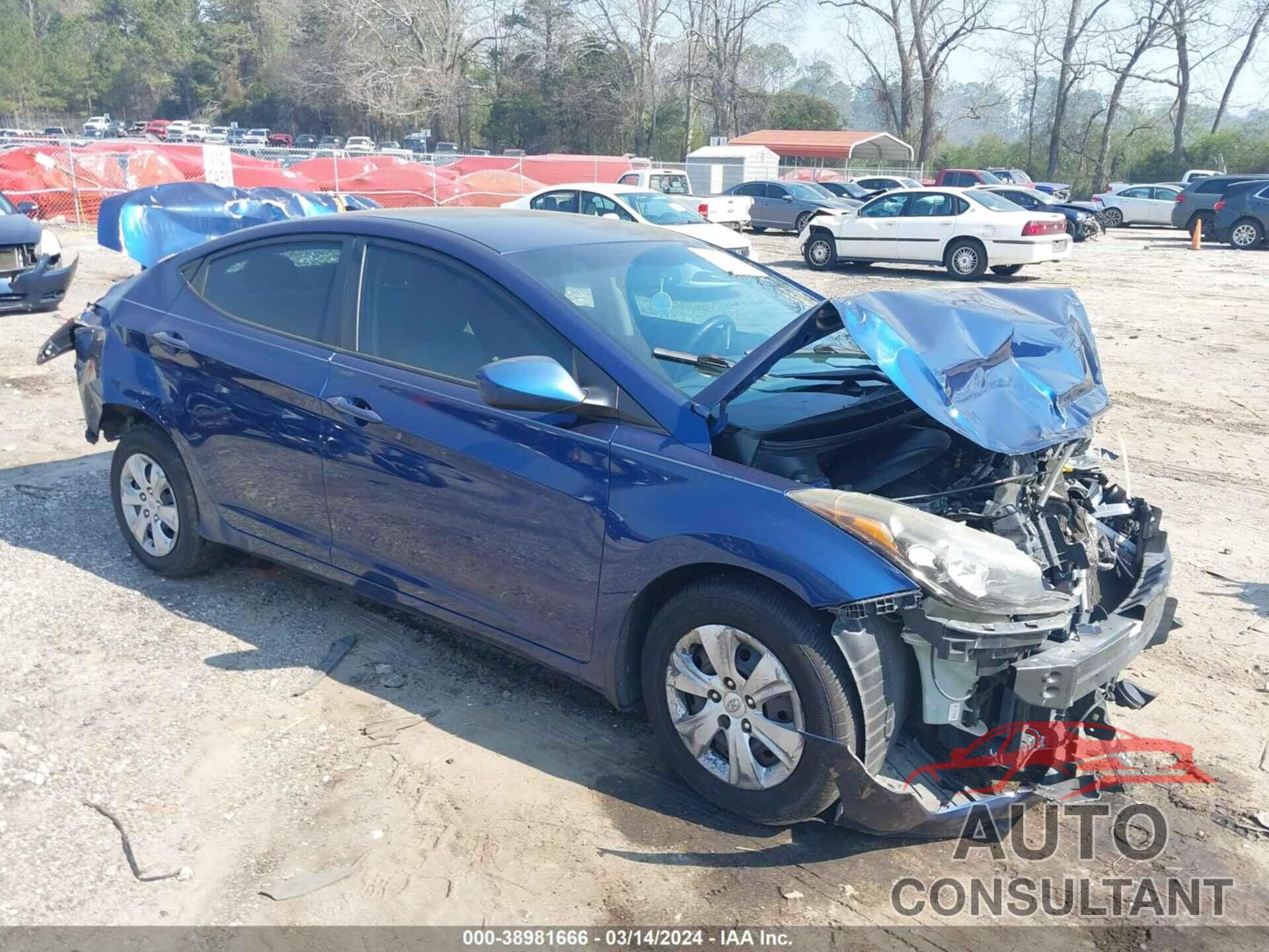 HYUNDAI ELANTRA 2016 - 5NPDH4AE1GH720044