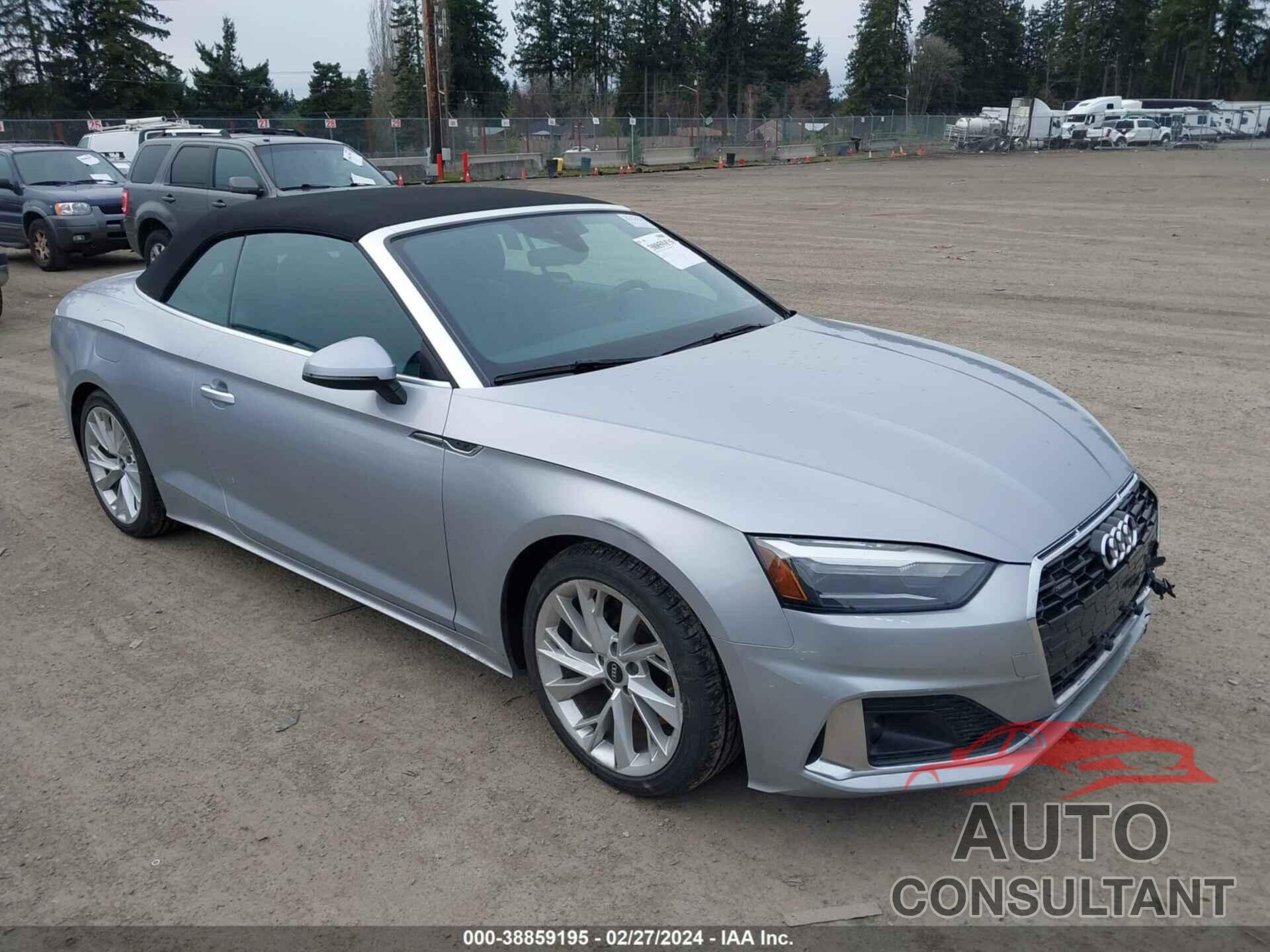 AUDI A5 CABRIOLET 2022 - WAU2AGF57NN007505