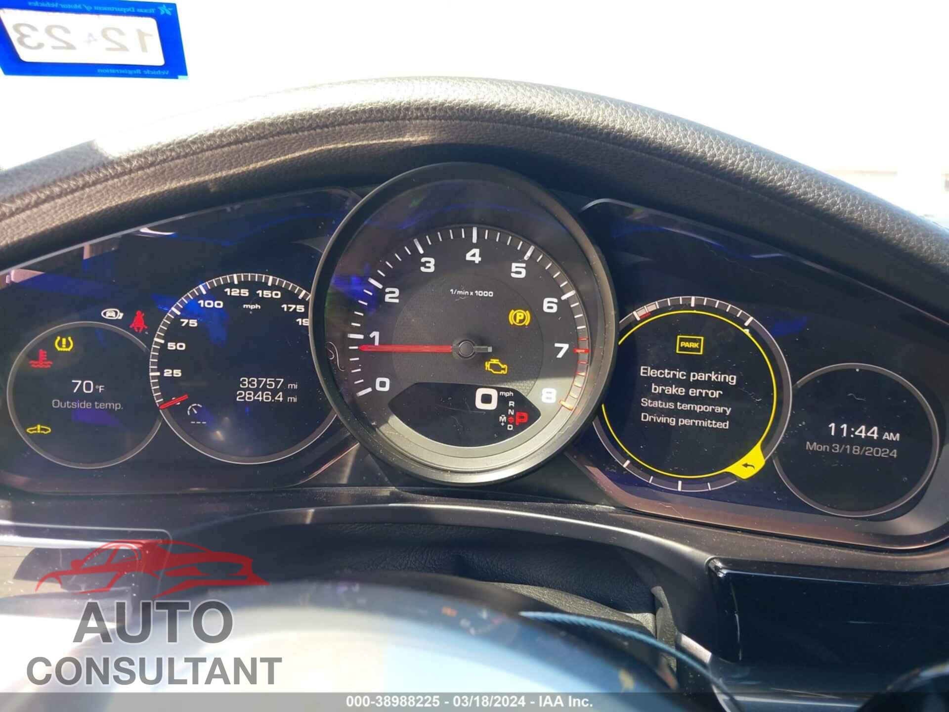 PORSCHE PANAMERA 2018 - WP0AA2A79JL115754