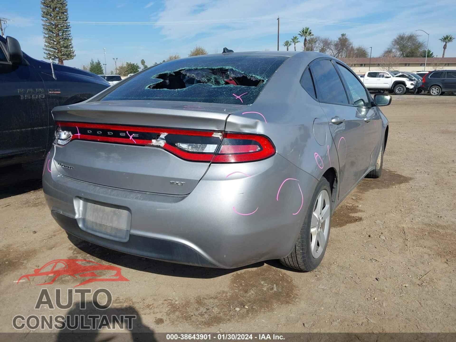 DODGE DART 2016 - 1C3CDFBB2GD717722