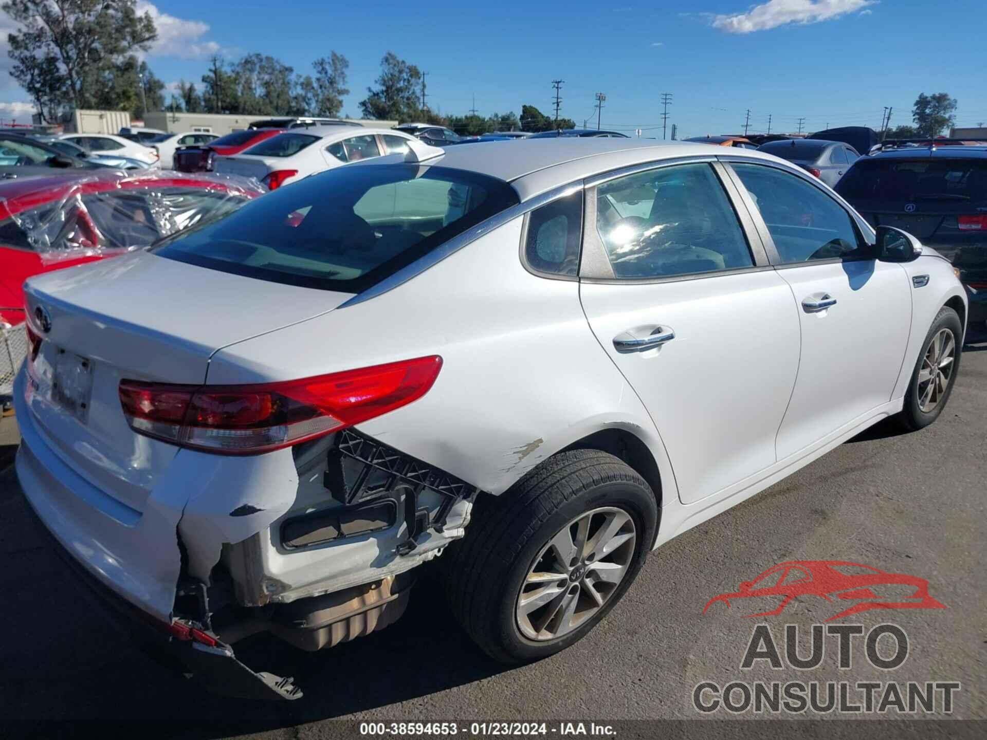 KIA OPTIMA 2016 - KNAGT4L35G5096060