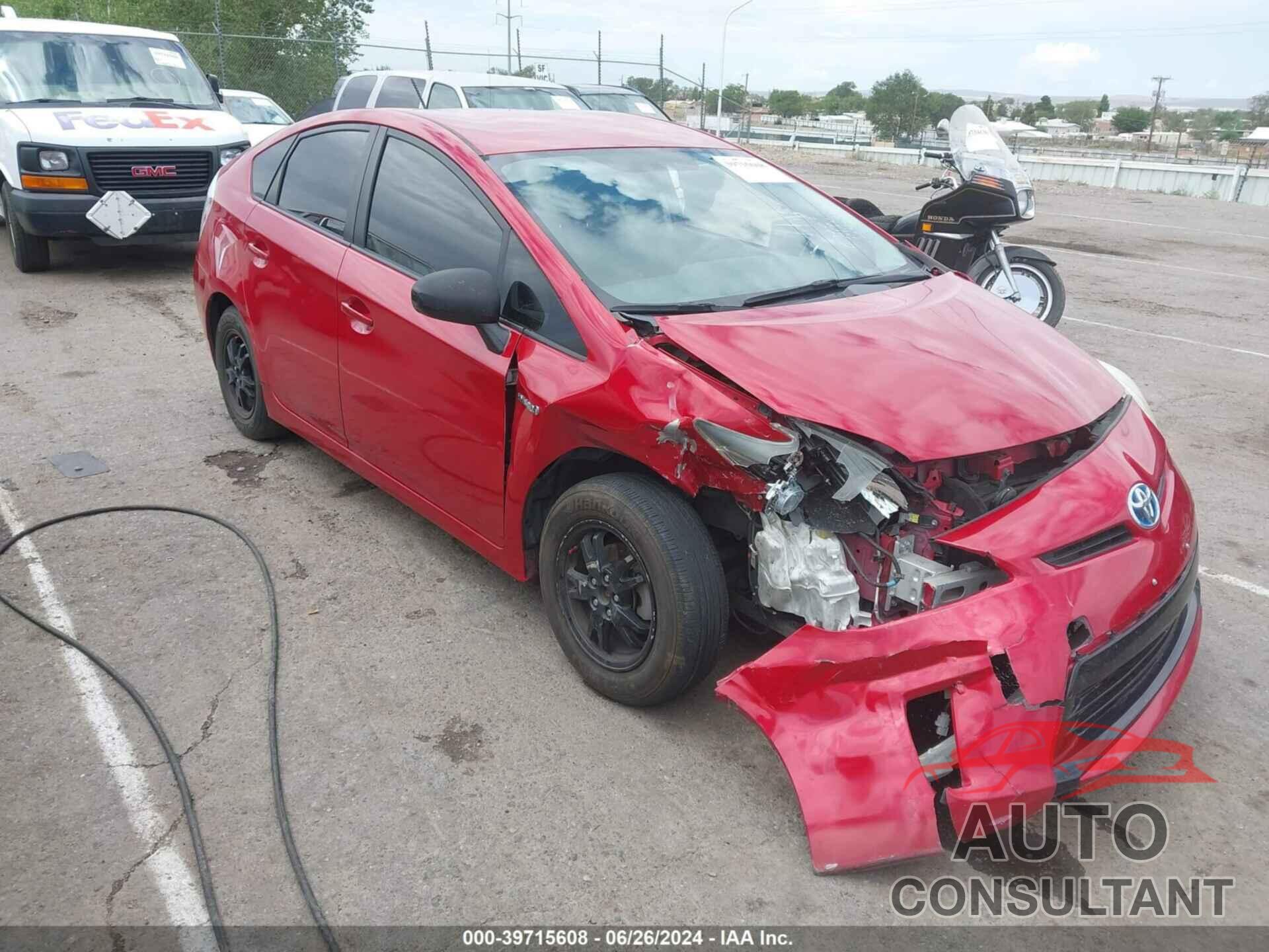 TOYOTA PRIUS 2012 - JTDKN3DU1C5445606