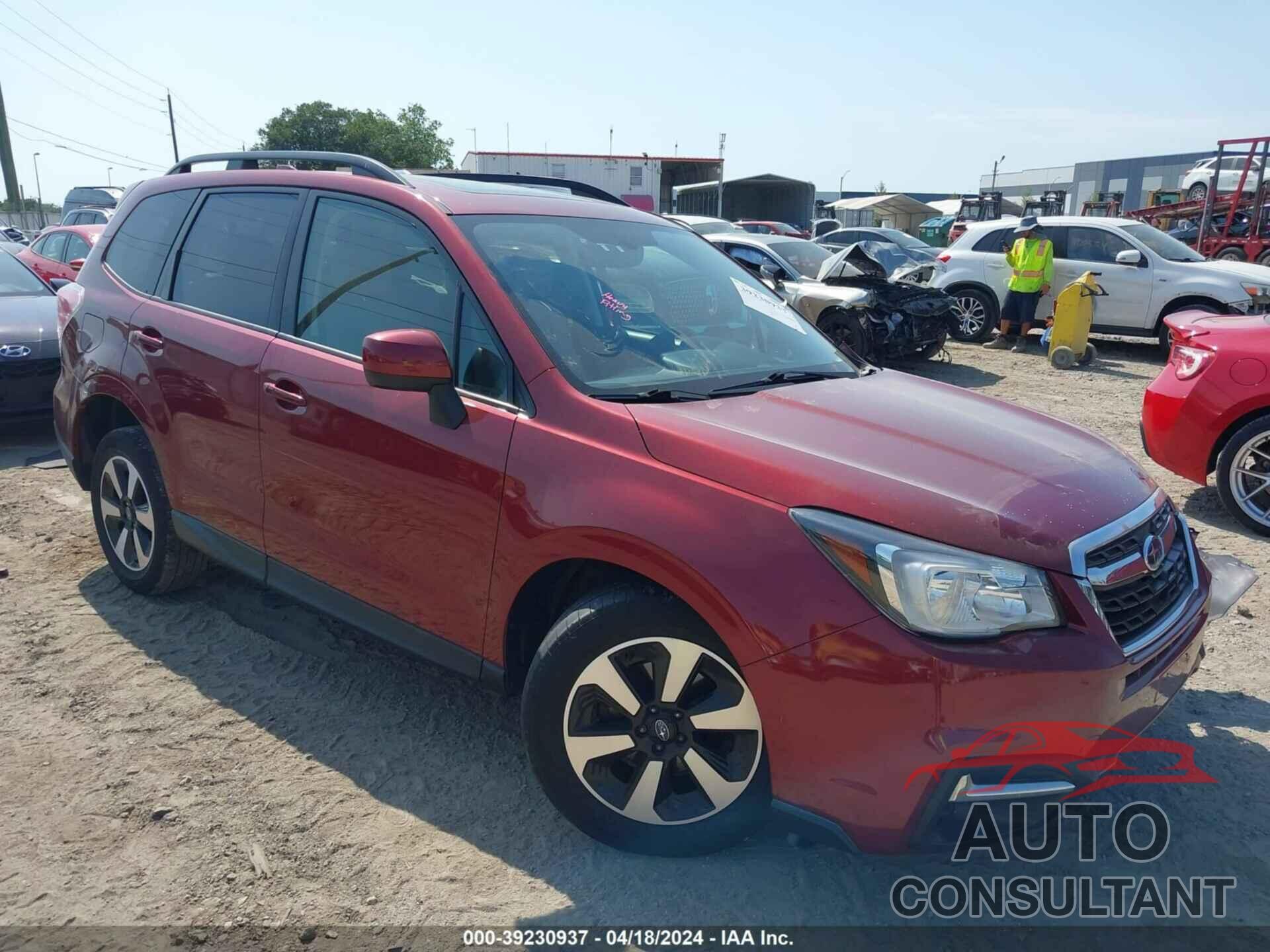 SUBARU FORESTER 2018 - JF2SJAEC1JH452736