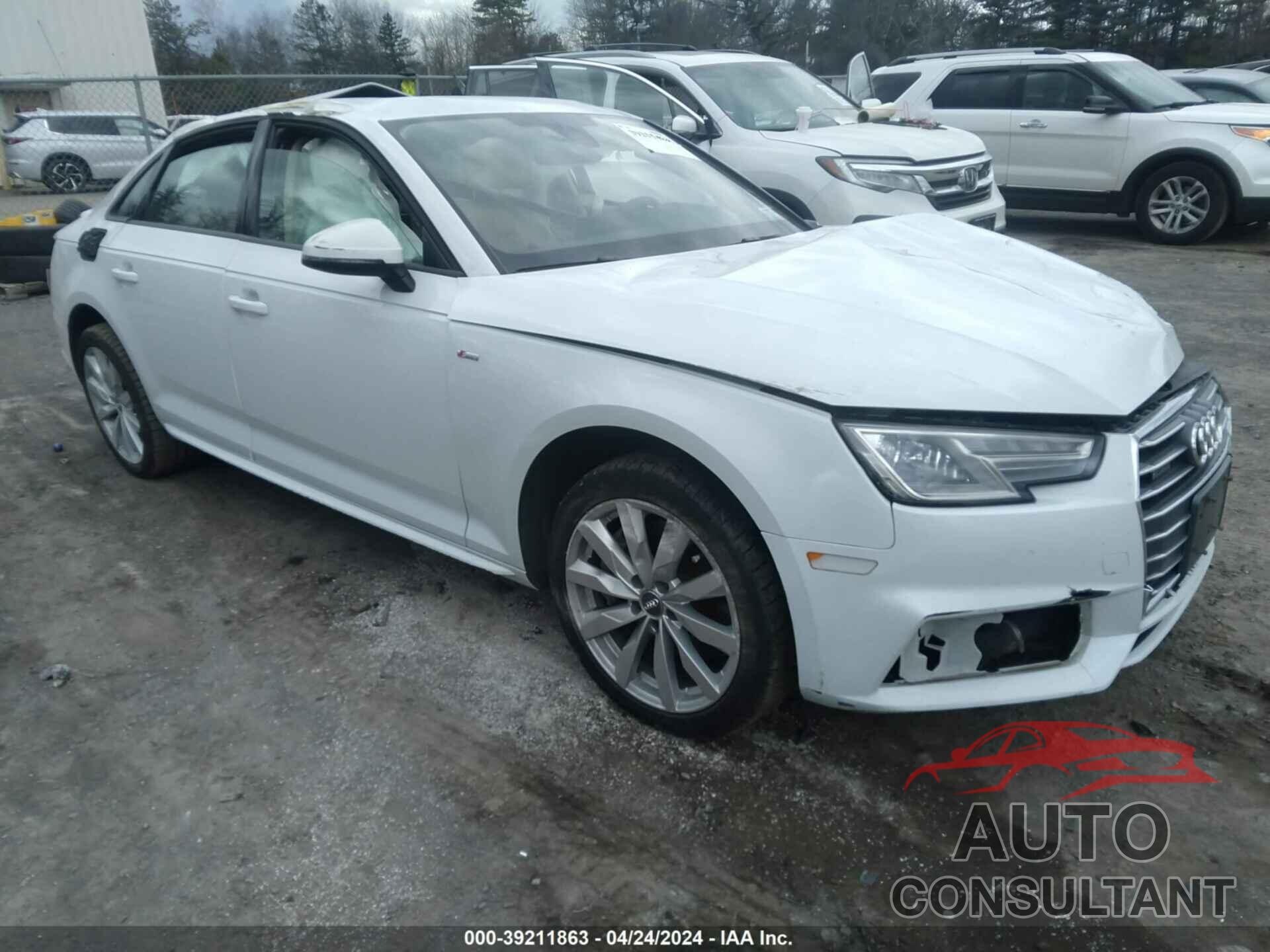 AUDI A4 2018 - WAUDNAF45JA203879