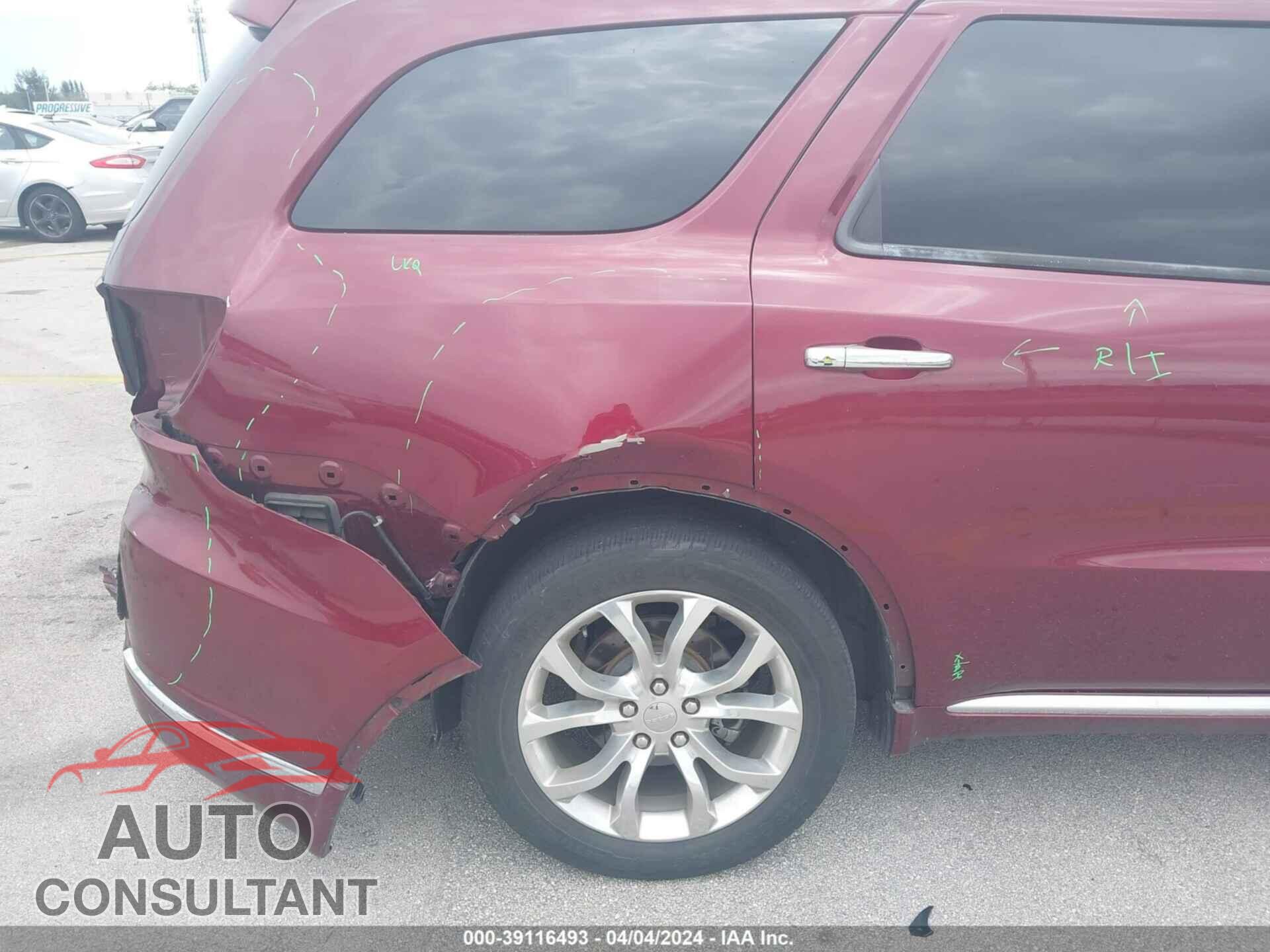 DODGE DURANGO 2016 - 1C4RDHEG6GC353321