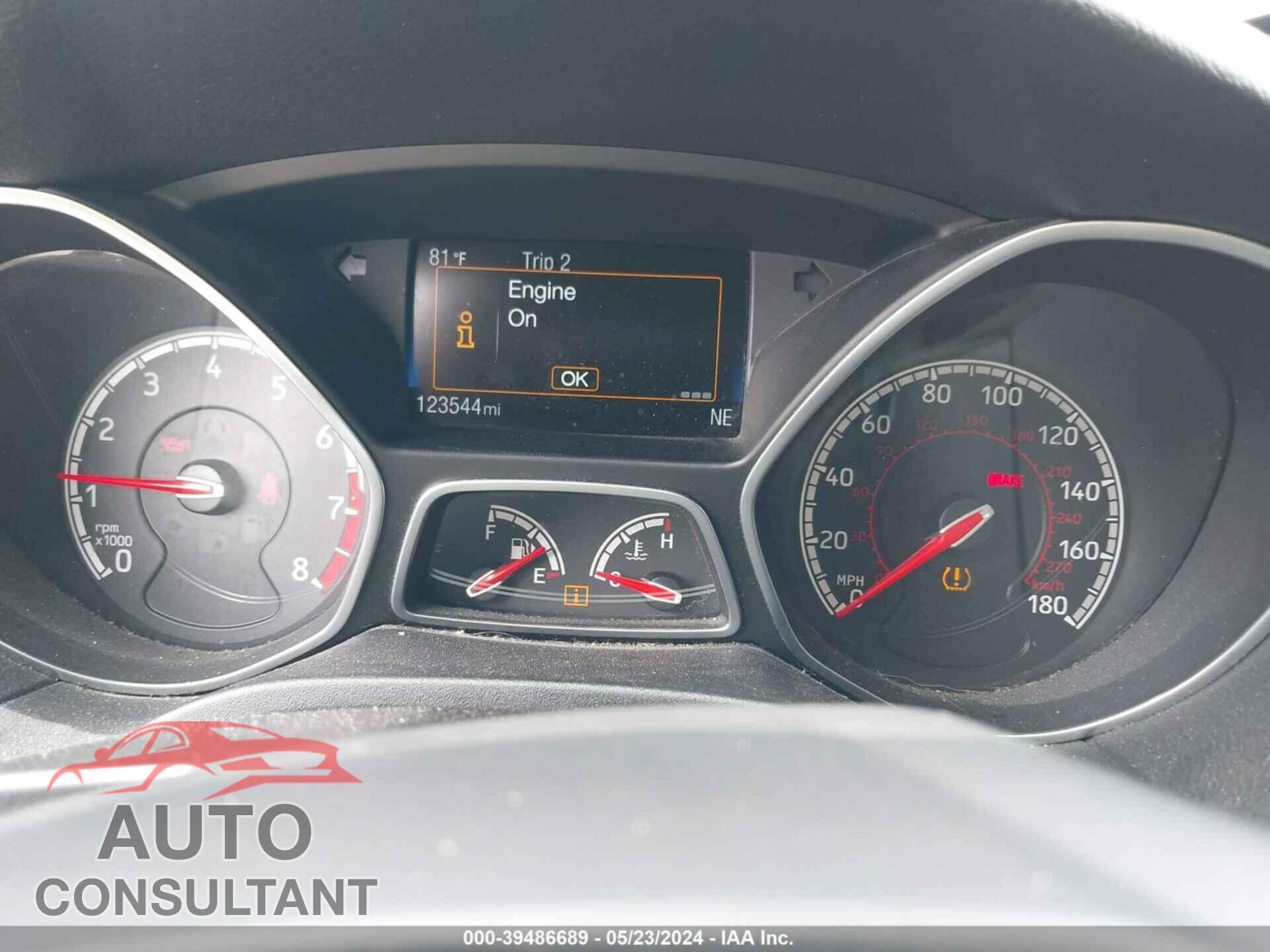 FORD FOCUS ST 2017 - 1FADP3L98HL239109