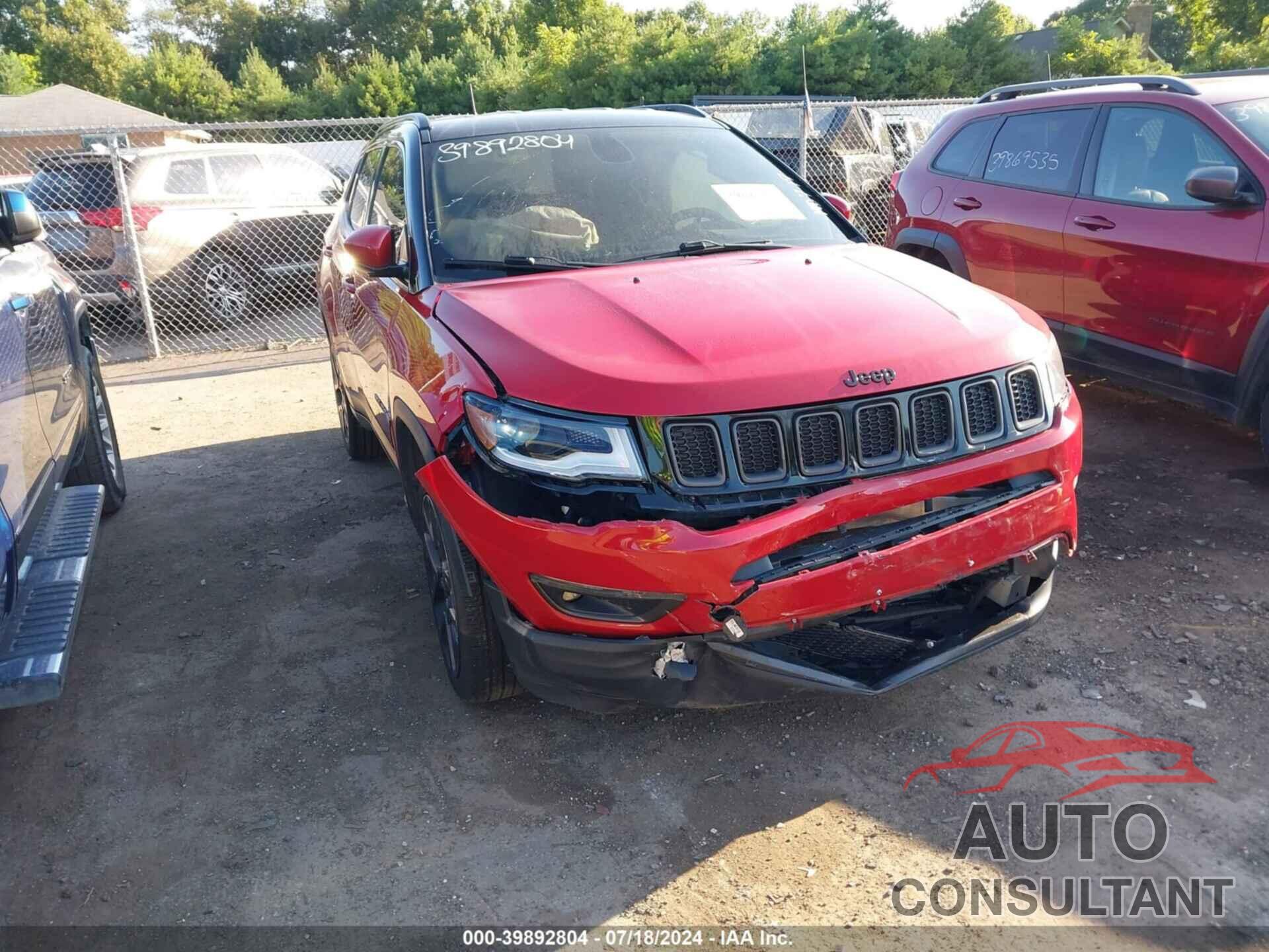 JEEP COMPASS 2019 - 3C4NJDCB9KT714027