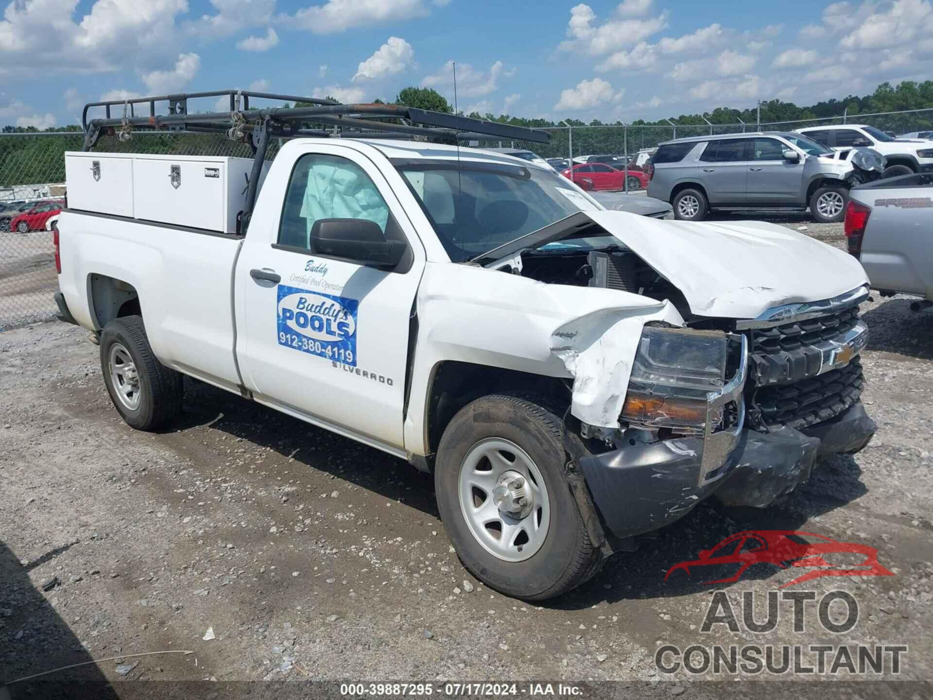 CHEVROLET SILVERADO 1500 2017 - 1GCNCNEH6HZ183081