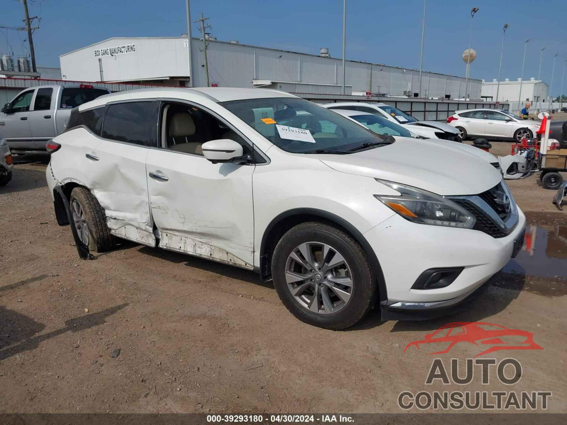 NISSAN MURANO 2018 - 5N1AZ2MG0JN182327