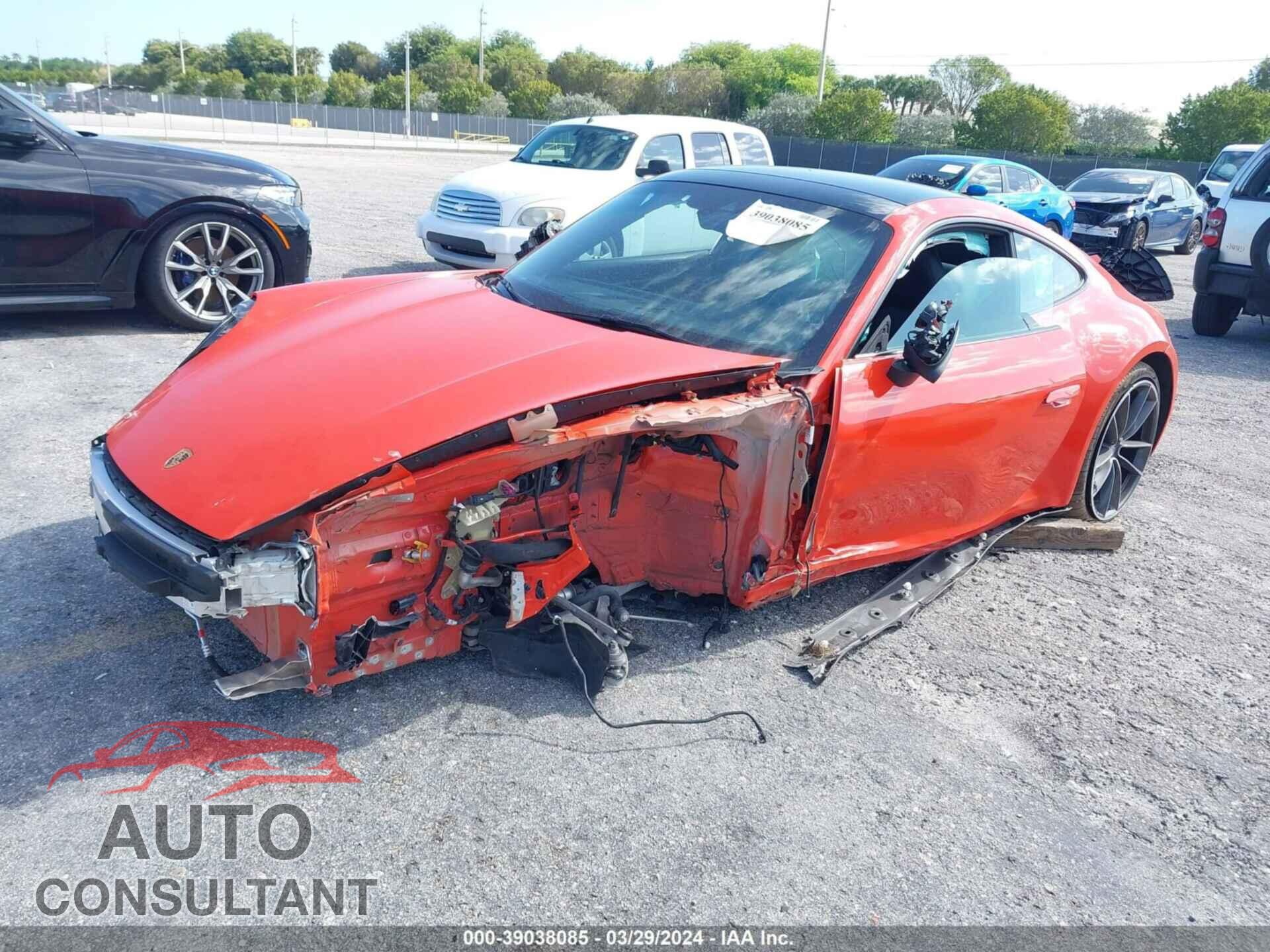 PORSCHE 911 2021 - WP0AA2A94MS205941