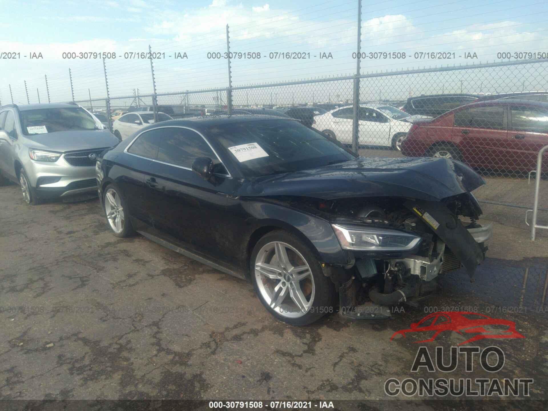 AUDI A5 COUPE 2018 - WAUTNAF53JA113599