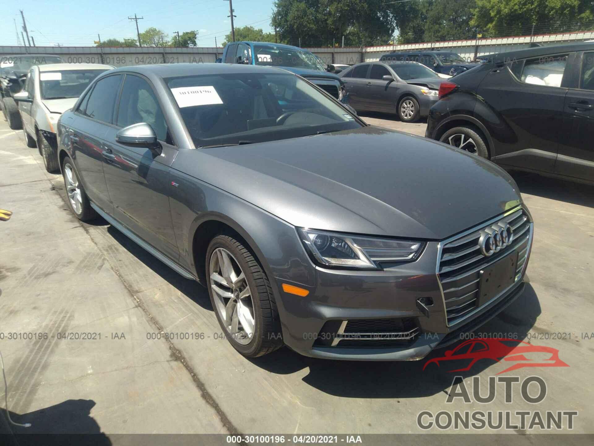 AUDI A4 2017 - WAUKMAF44HN056595