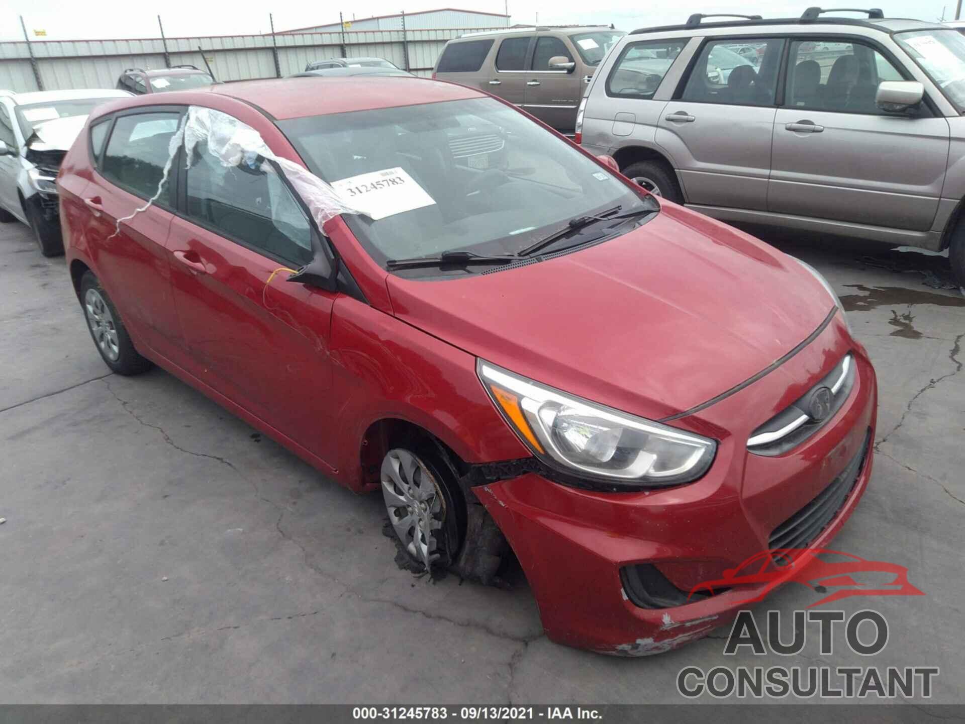 HYUNDAI ACCENT 2017 - KMHCT5AE3HU313555