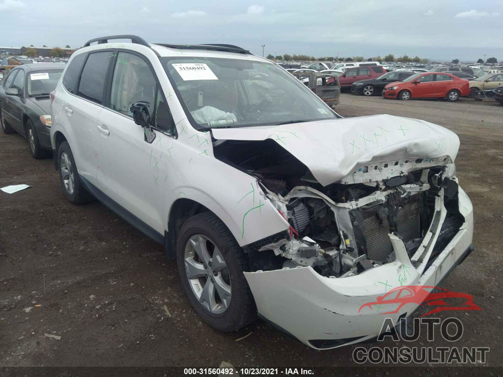 SUBARU FORESTER 2016 - JF2SJAKC3GH515297