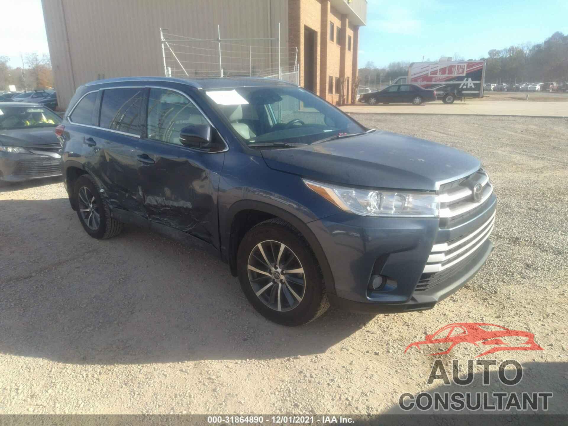 TOYOTA HIGHLANDER 2019 - 5TDJZRFH9KS952720