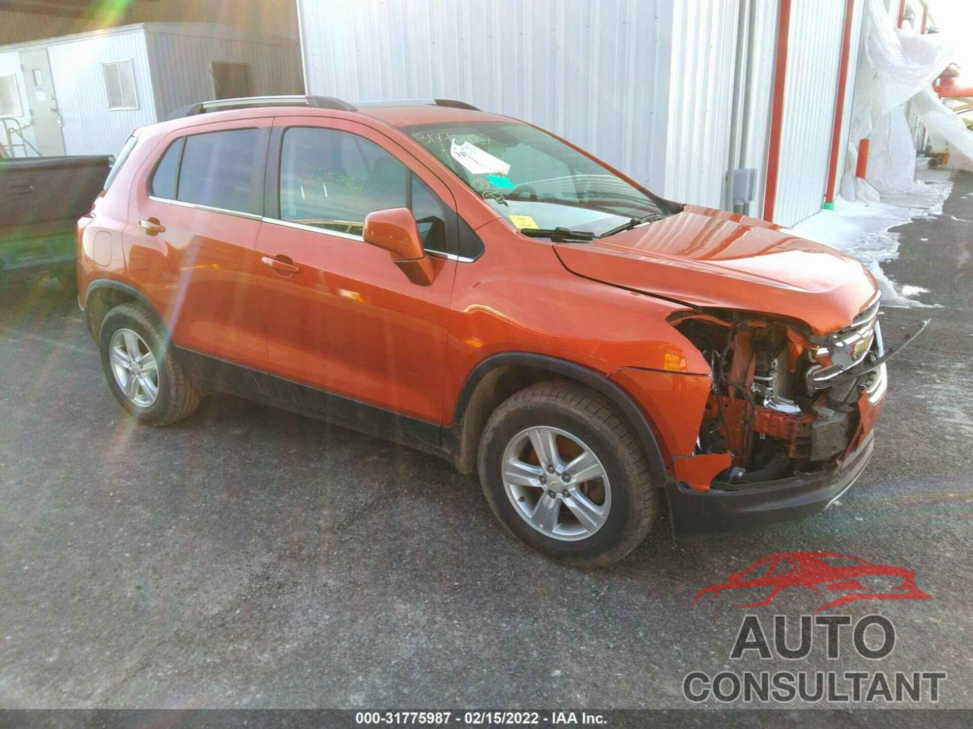 CHEVROLET TRAX 2016 - KL7CJPSBXGB724789