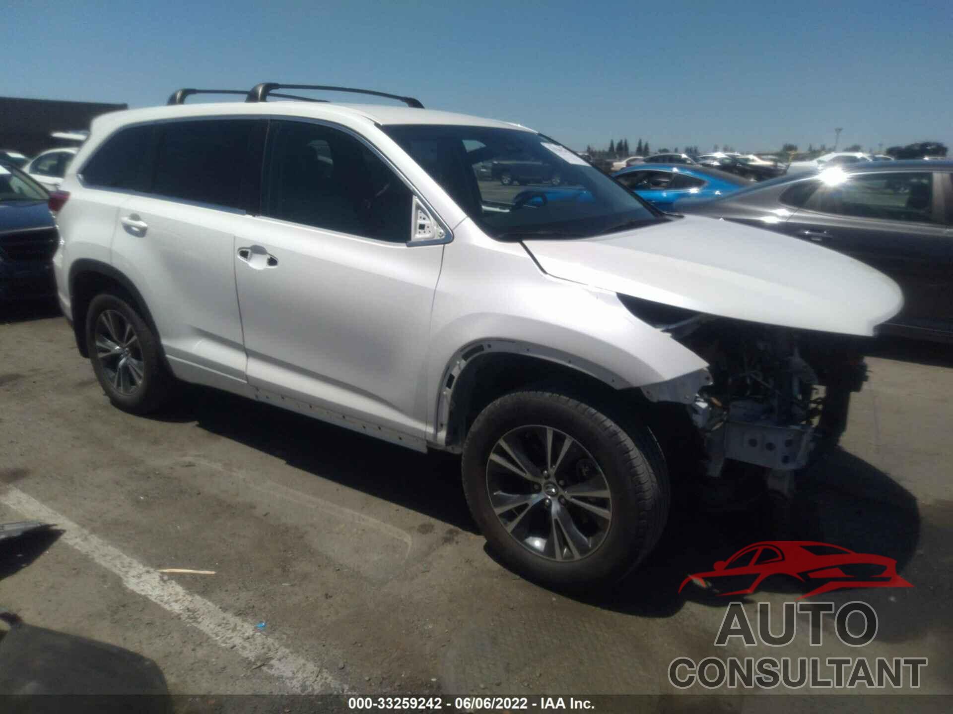 TOYOTA HIGHLANDER 2018 - 5TDBZRFH4JS839373