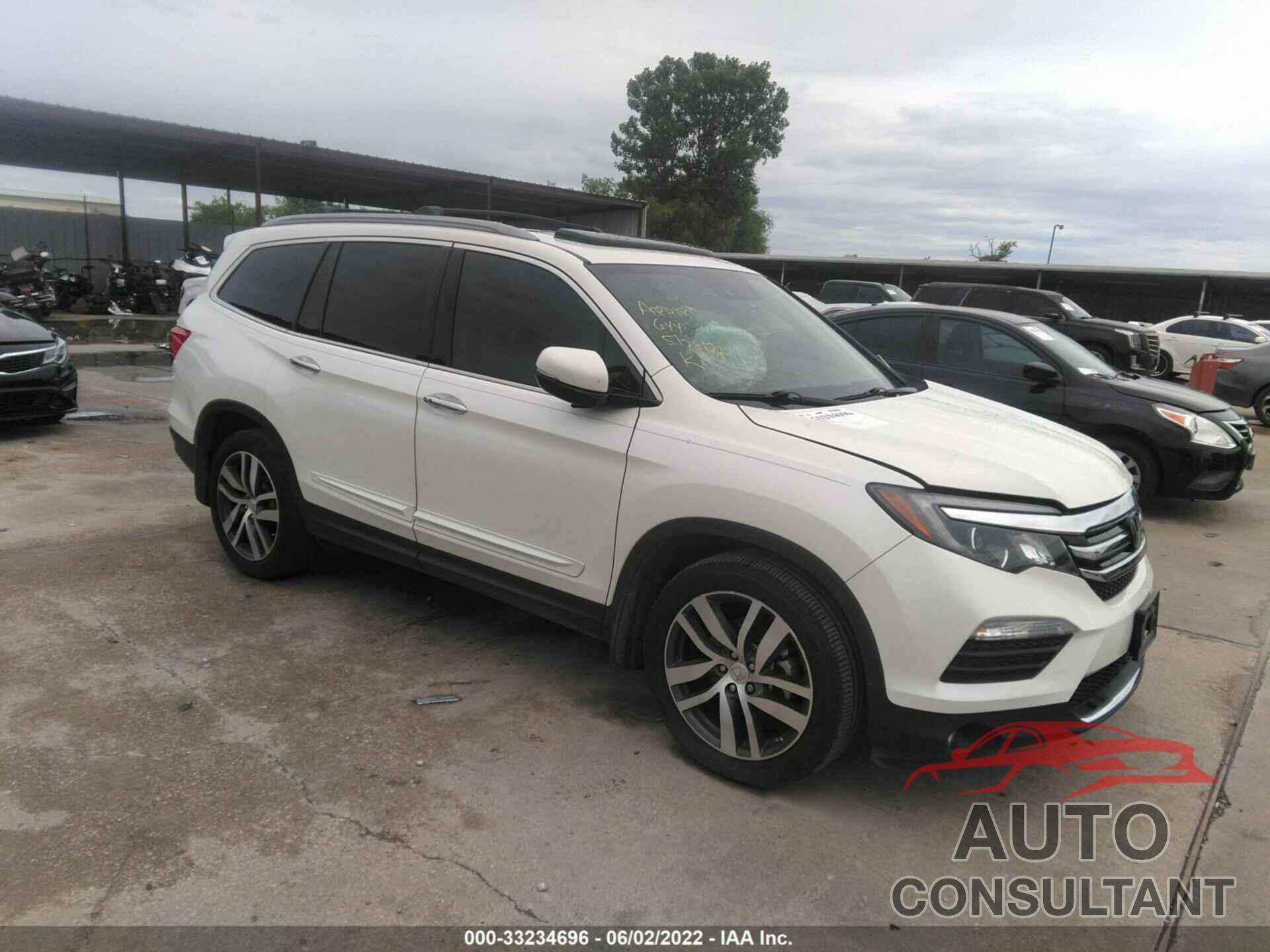 HONDA PILOT 2017 - 5FNYF6H0XHB094751