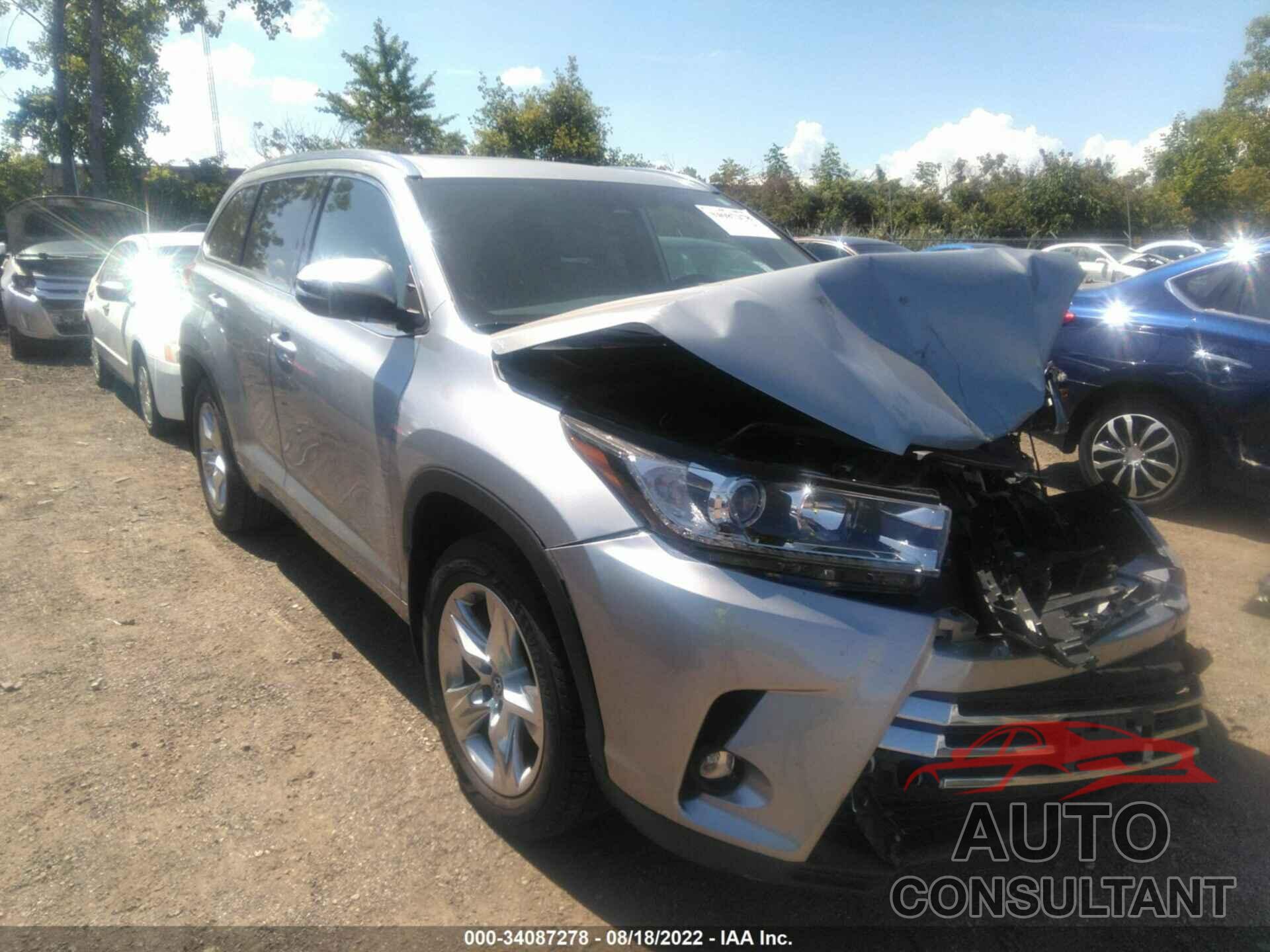 TOYOTA HIGHLANDER 2019 - 5TDDZRFH4KS936146