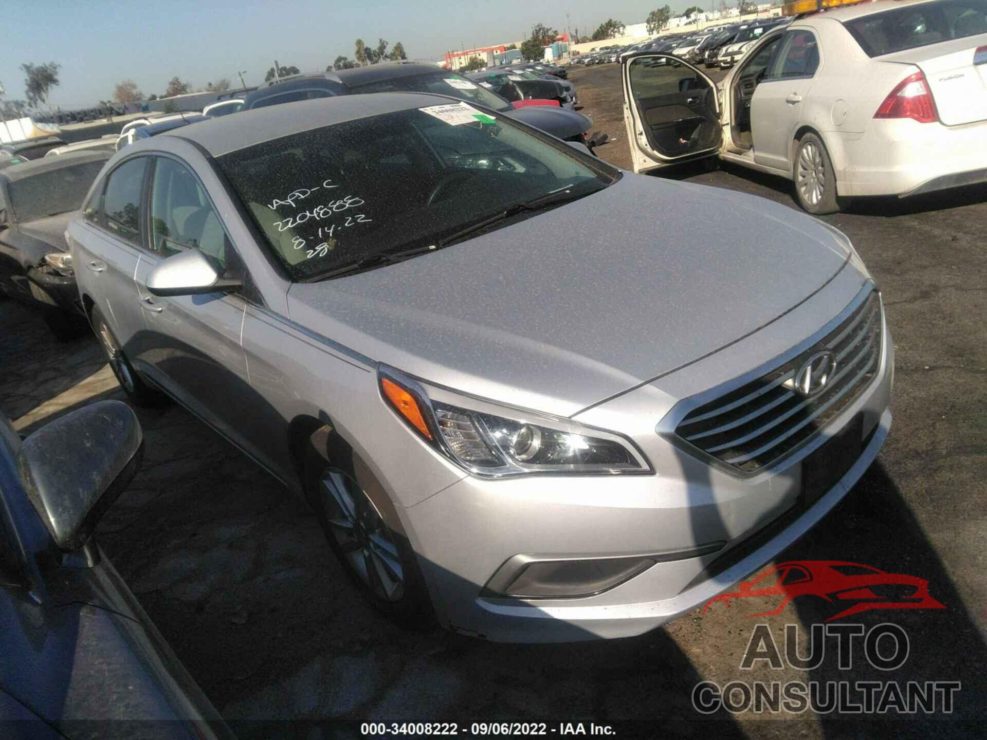 HYUNDAI SONATA 2017 - 5NPE24AF7HH585457