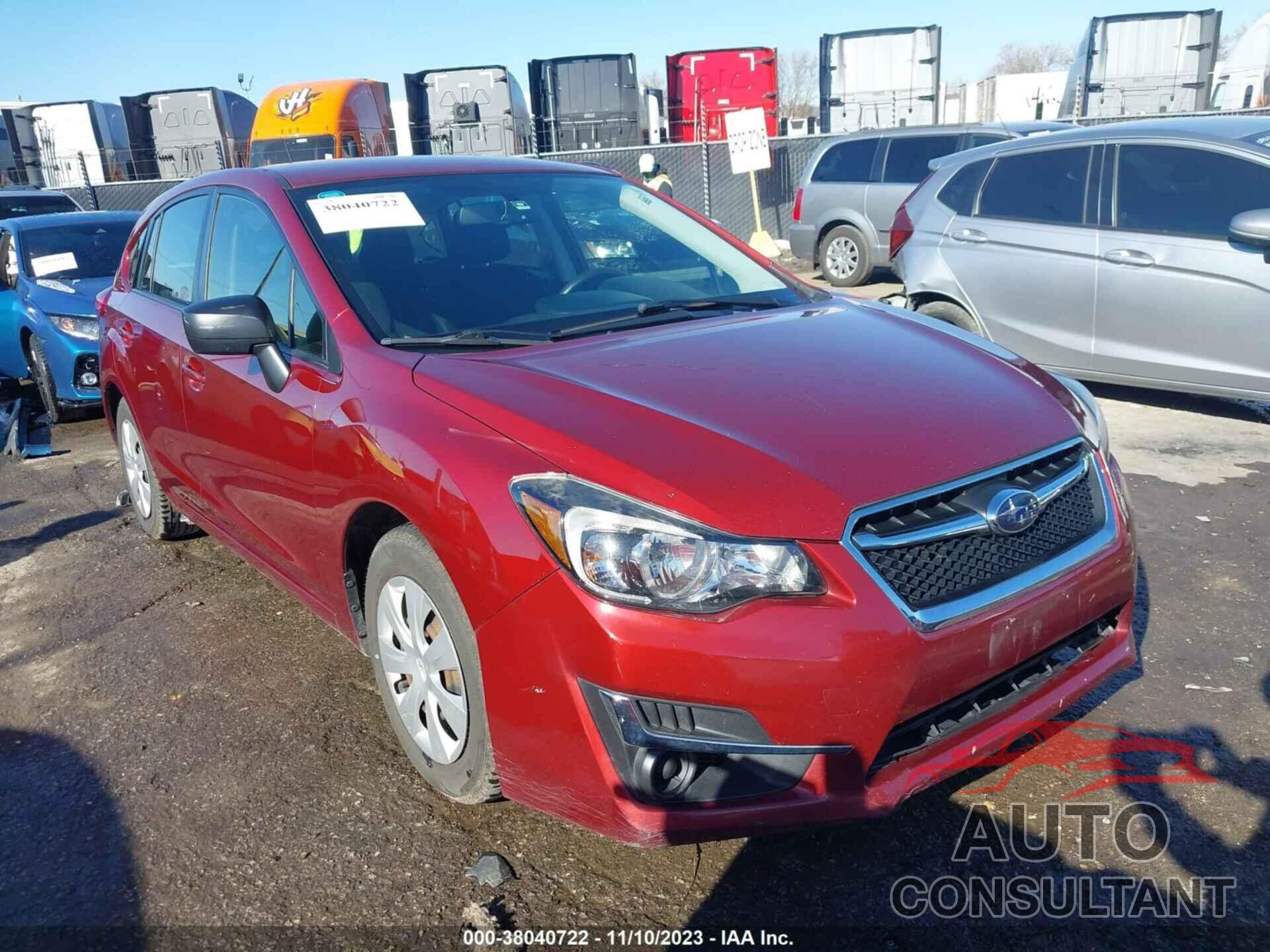 SUBARU IMPREZA 2016 - JF1GPAA68GH299385