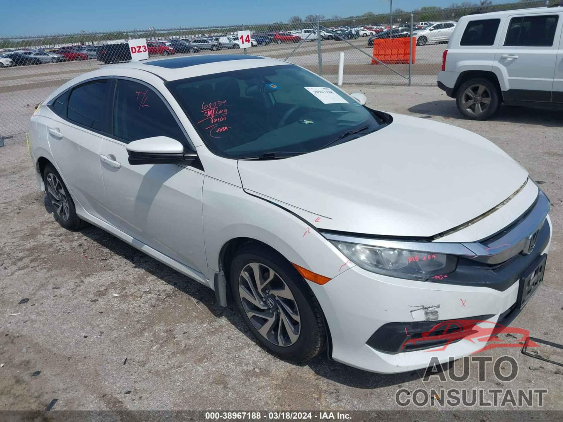 HONDA CIVIC 2017 - 19XFC2F75HE058268