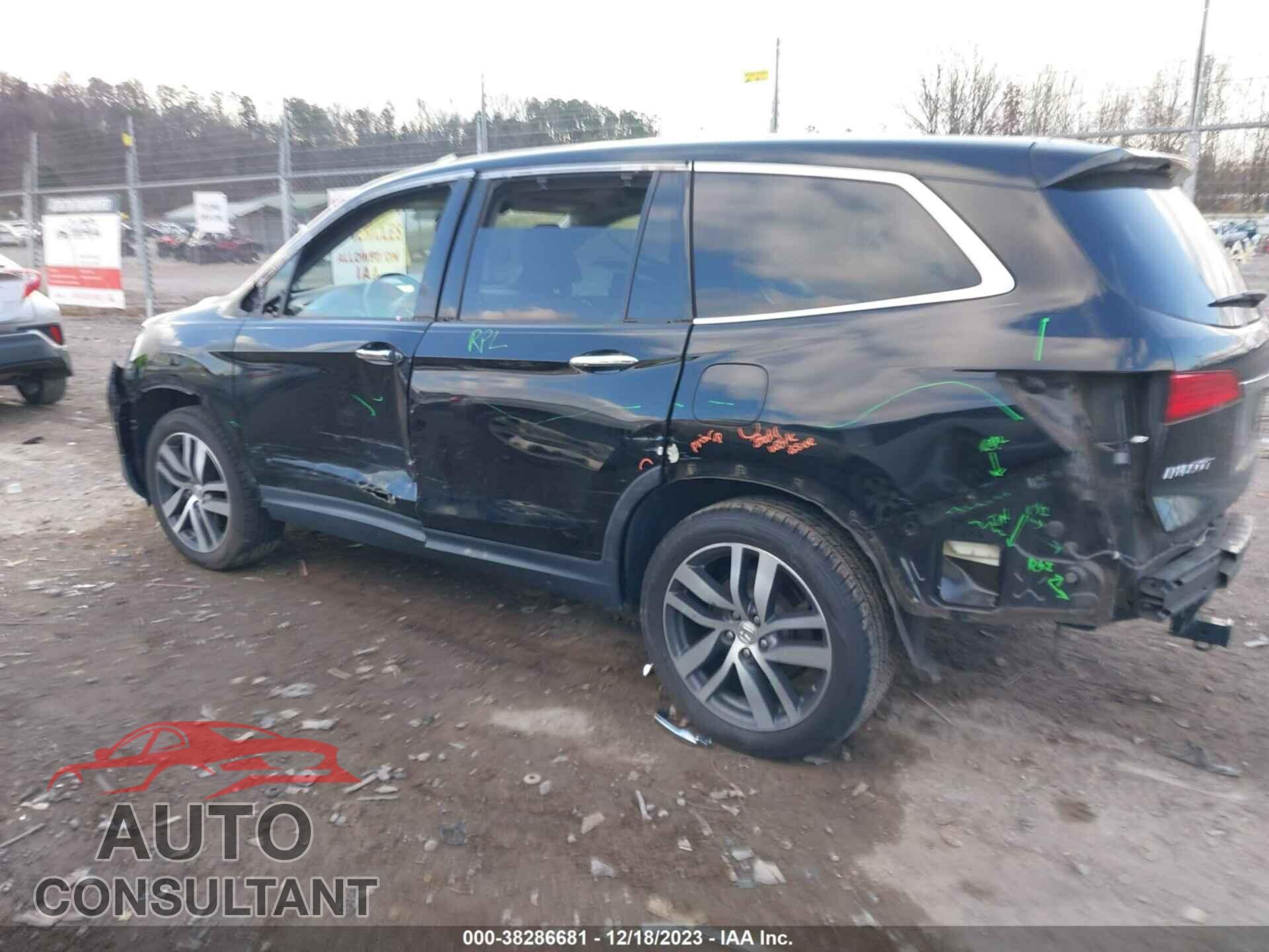 HONDA PILOT 2017 - 5FNYF5H95HB004348