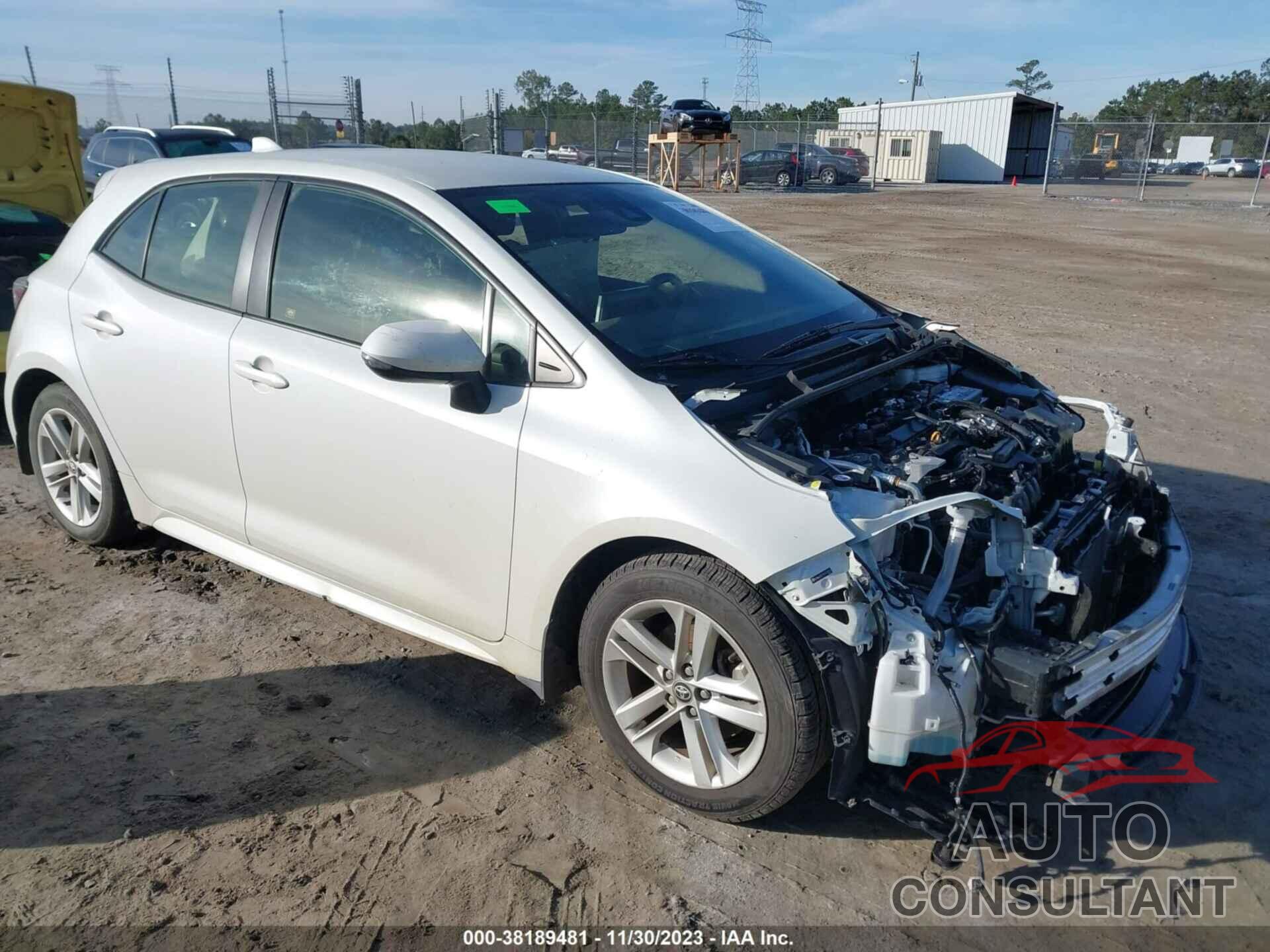 TOYOTA COROLLA 2019 - JTNK4RBE5K3028092