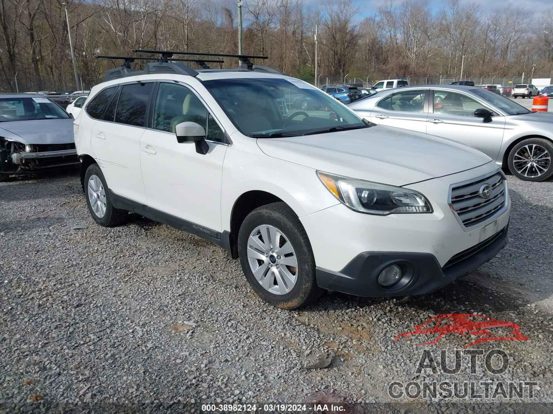 SUBARU OUTBACK 2016 - 4S4BSADC0G3259489