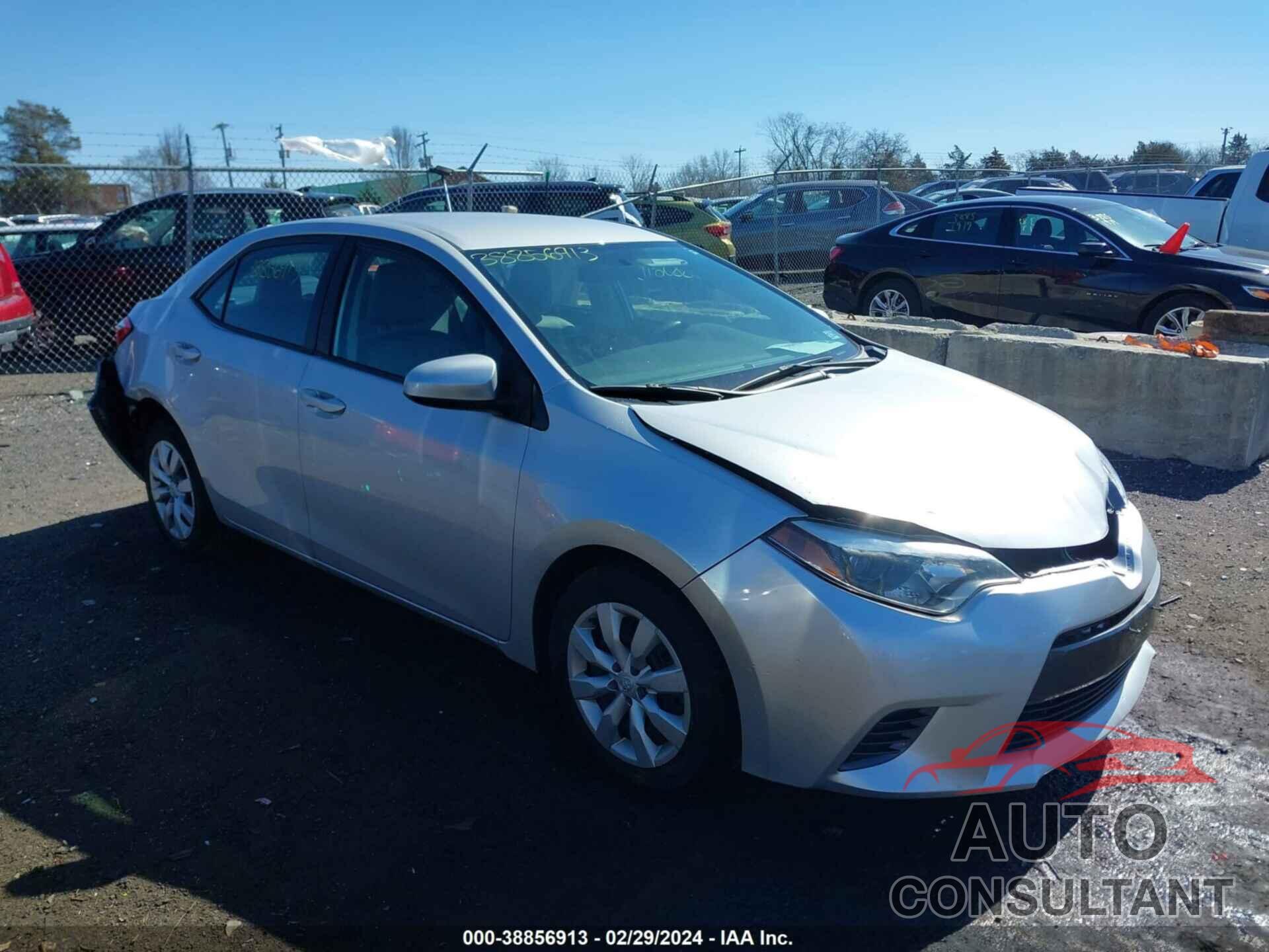 TOYOTA COROLLA 2016 - 2T1BURHE6GC627240