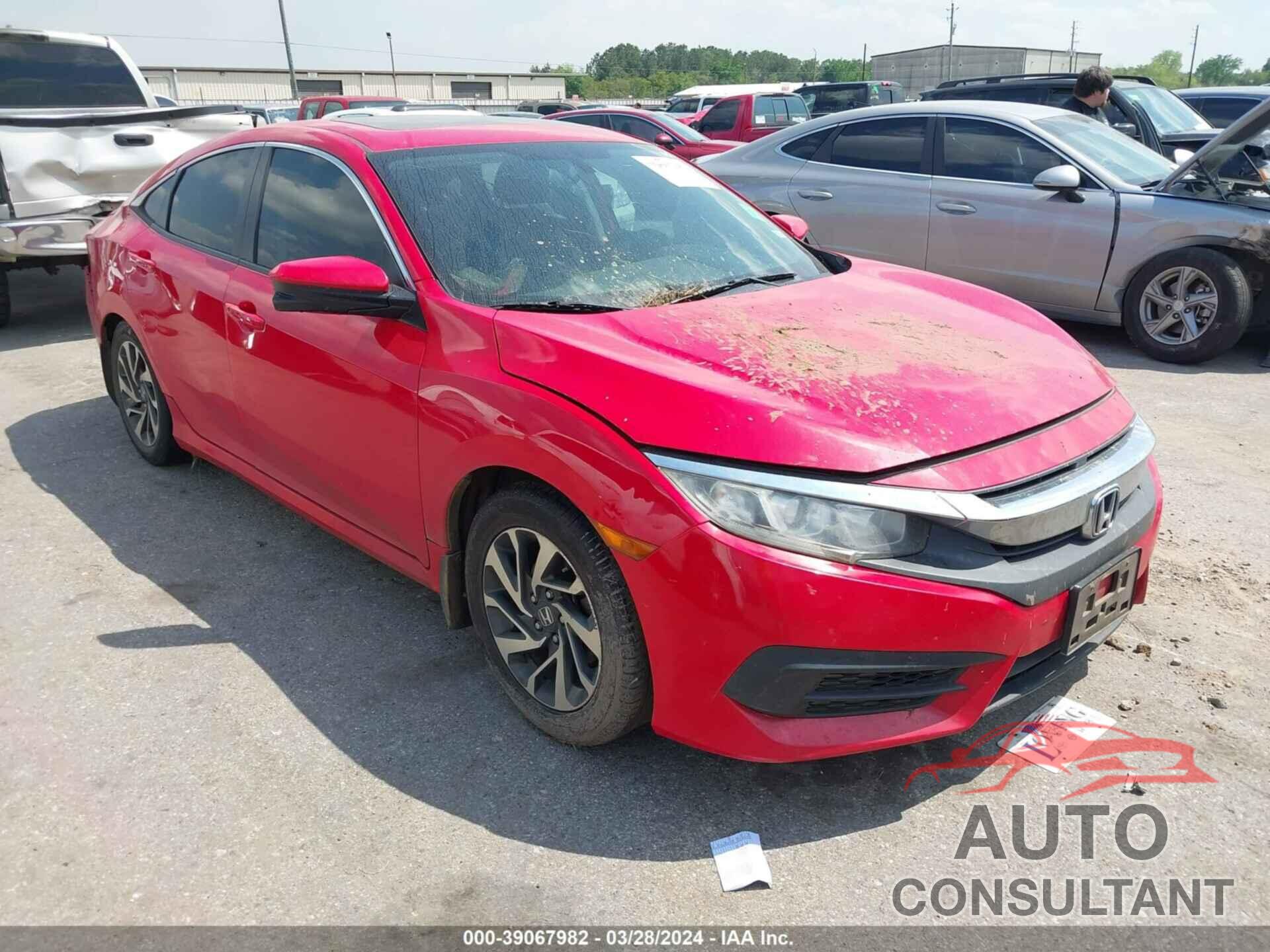 HONDA CIVIC SEDAN 2016 - 2HGFC2F74GH564890