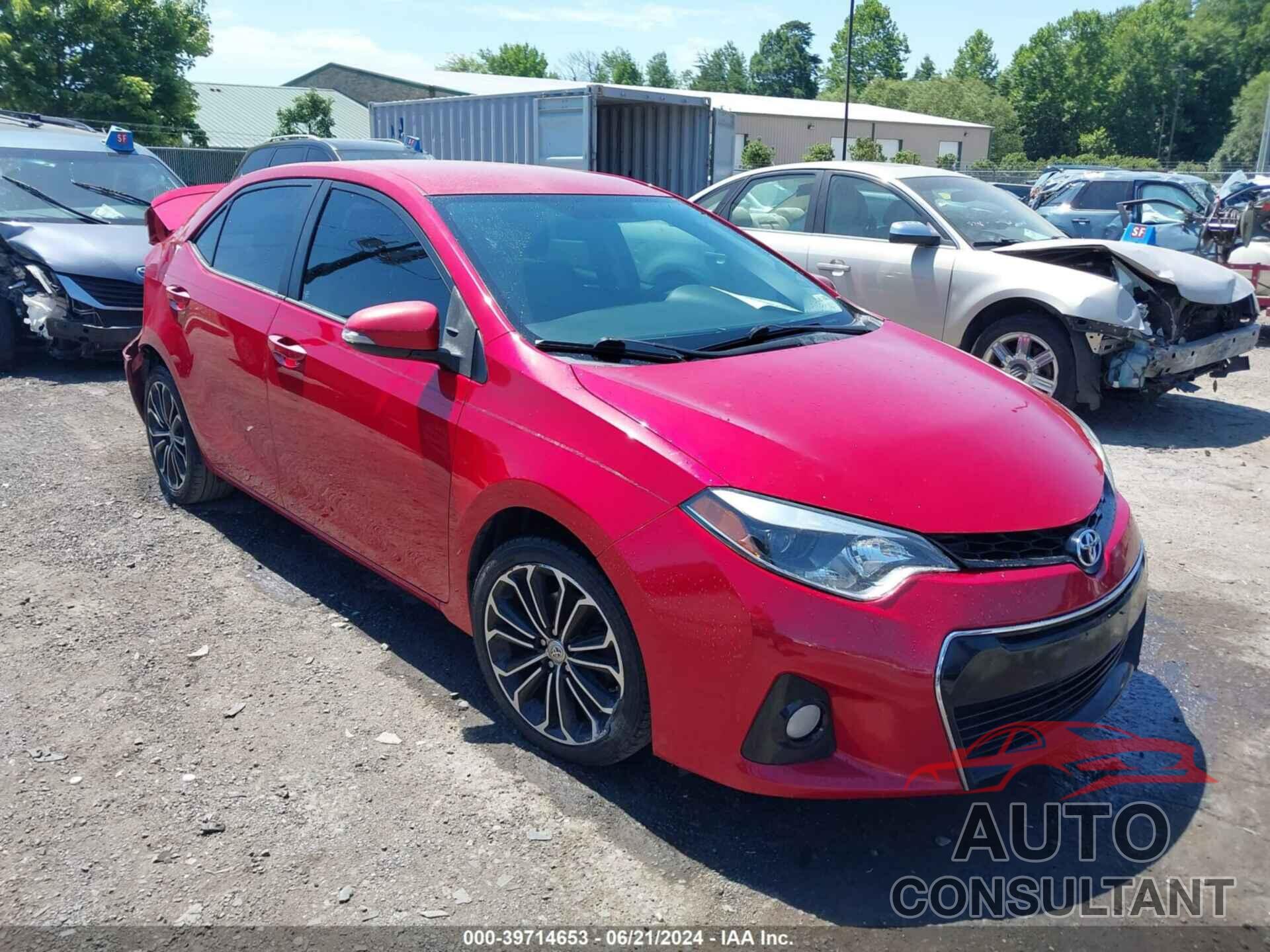 TOYOTA COROLLA 2016 - 2T1BURHE0GC743789