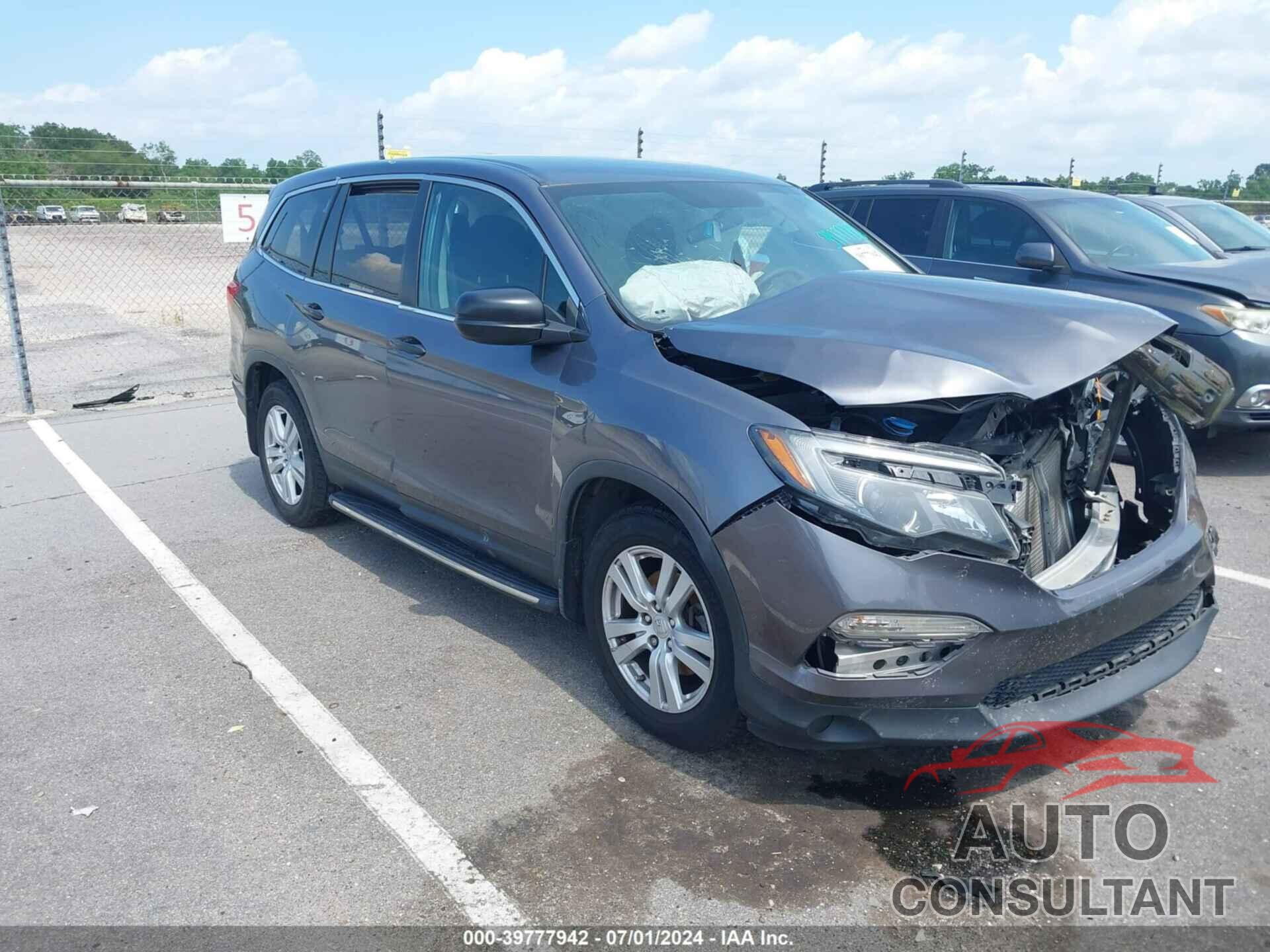 HONDA PILOT 2016 - 5FNYF5H19GB050421