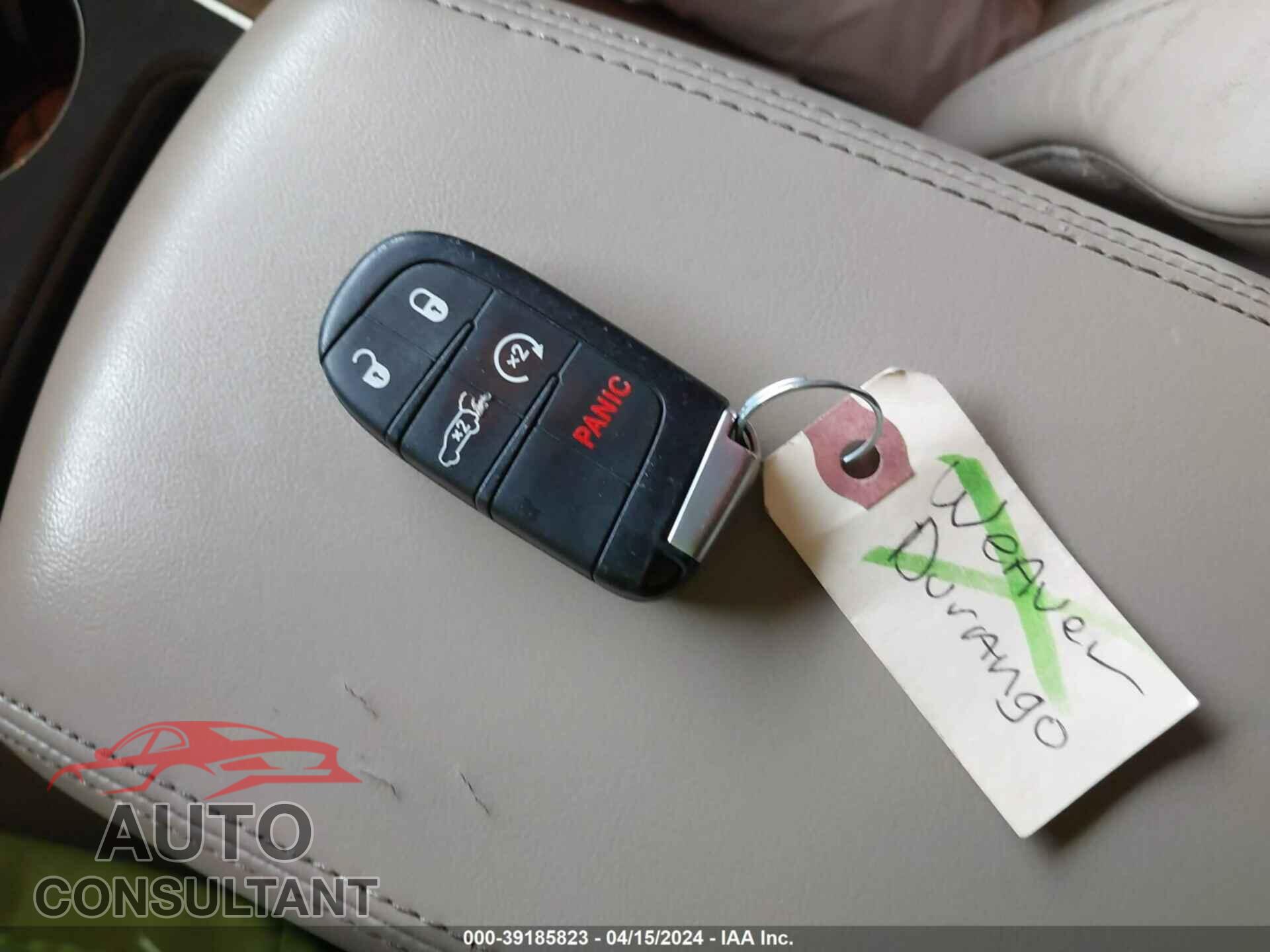 DODGE DURANGO 2017 - 1C4RDHDG2HC634616