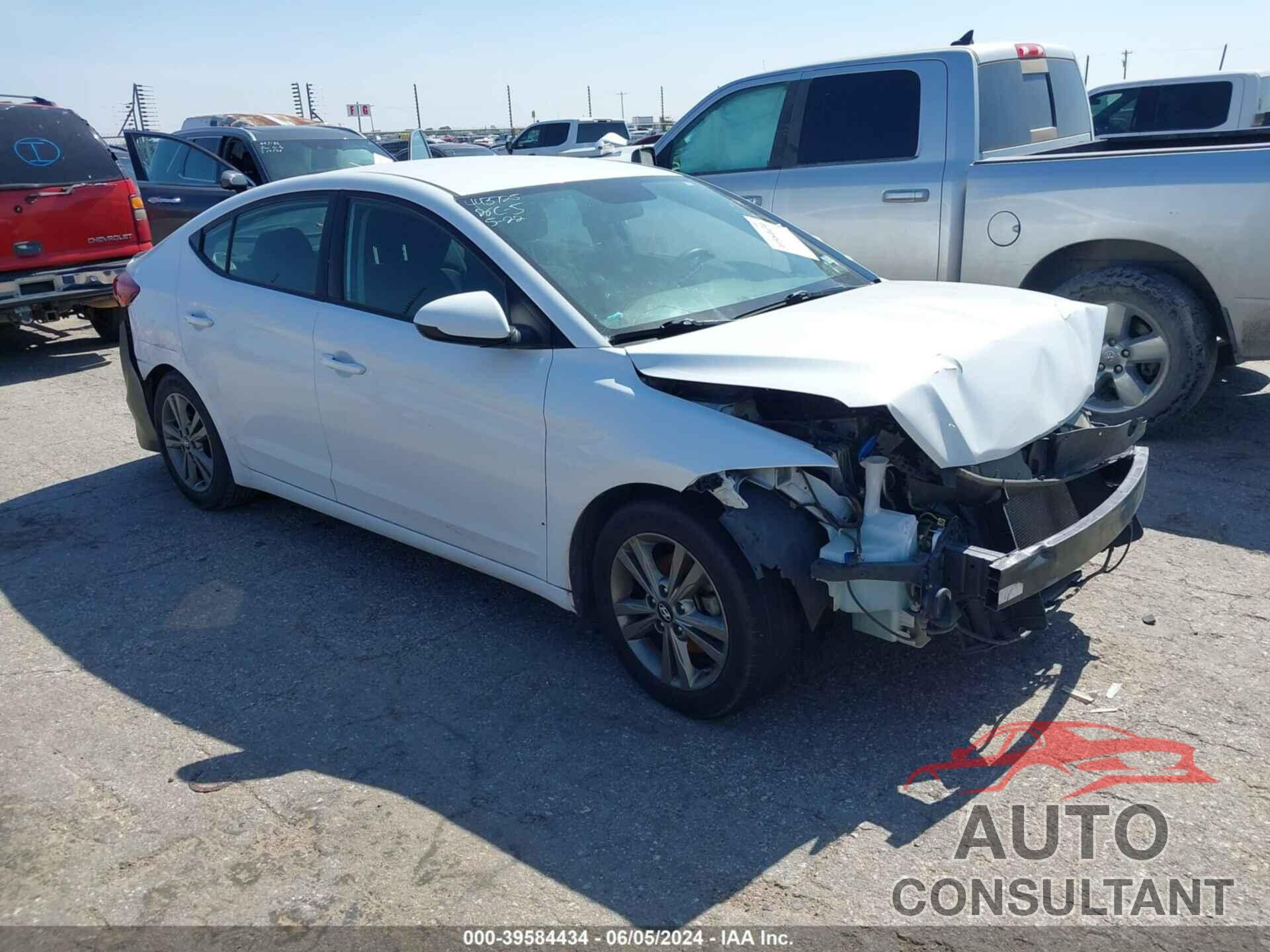 HYUNDAI ELANTRA 2018 - 5NPD84LF1JH356687
