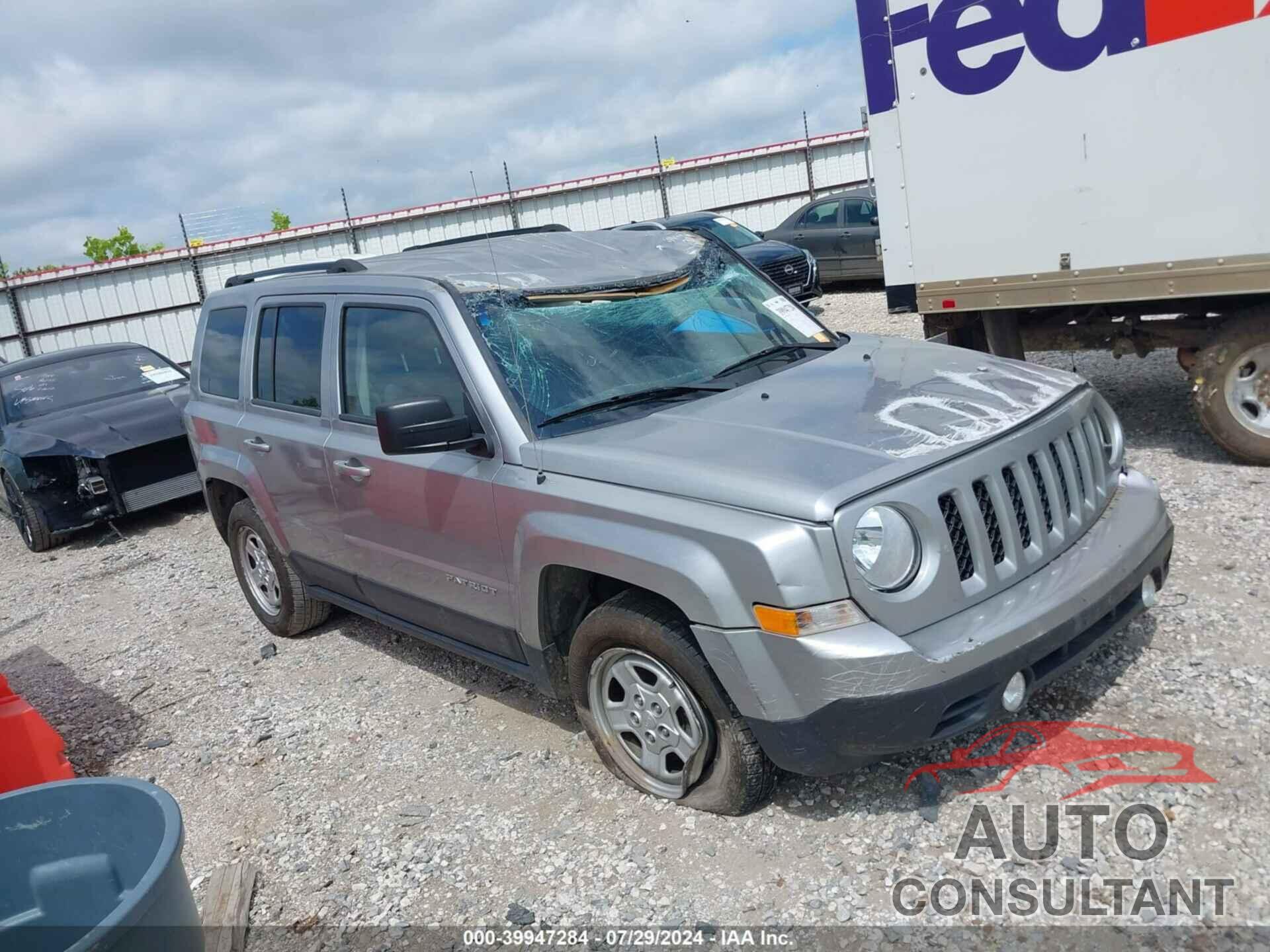 JEEP PATRIOT 2017 - 1C4NJPBB9HD103805