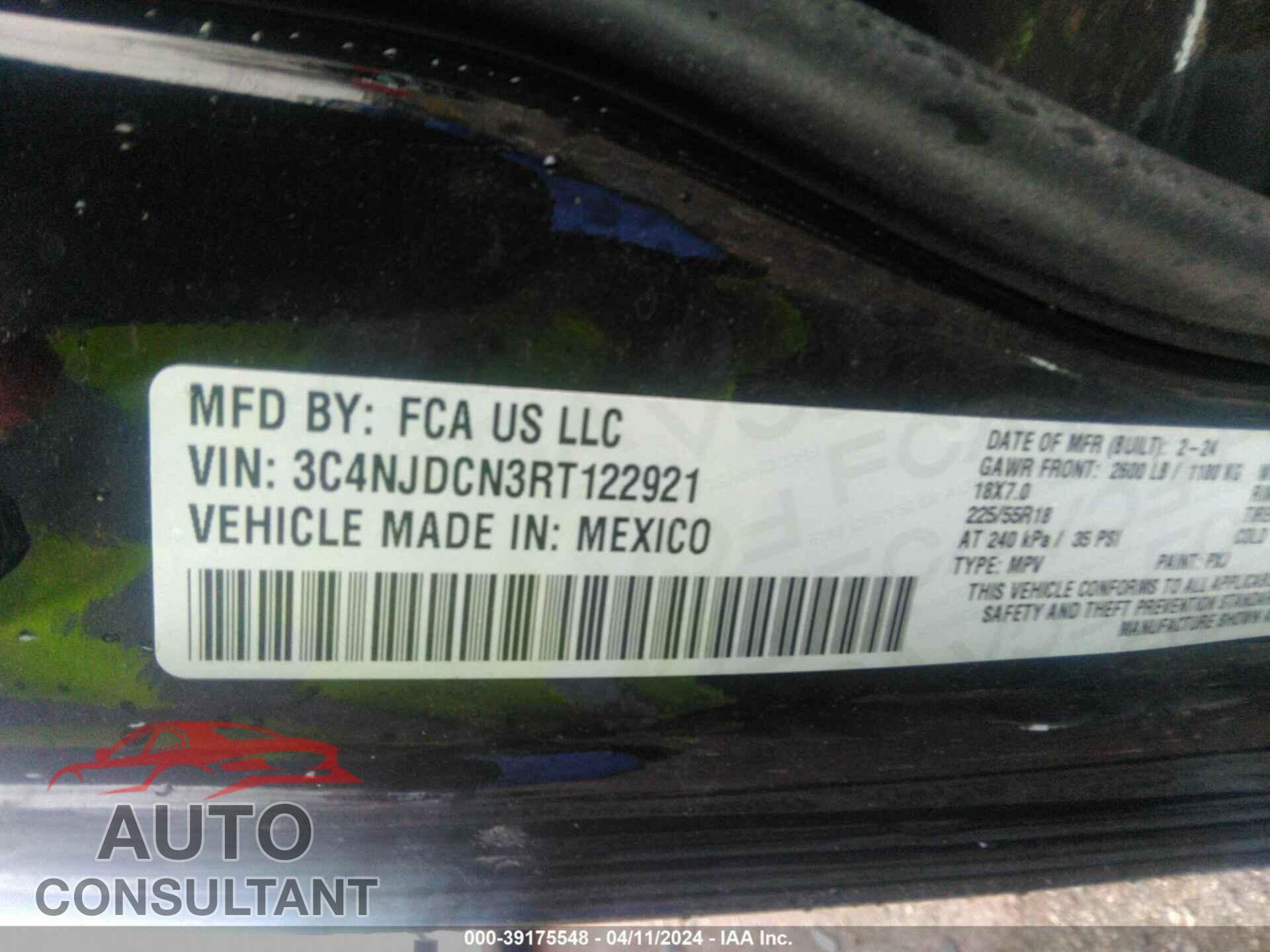 JEEP COMPASS 2024 - 3C4NJDCN3RT122921
