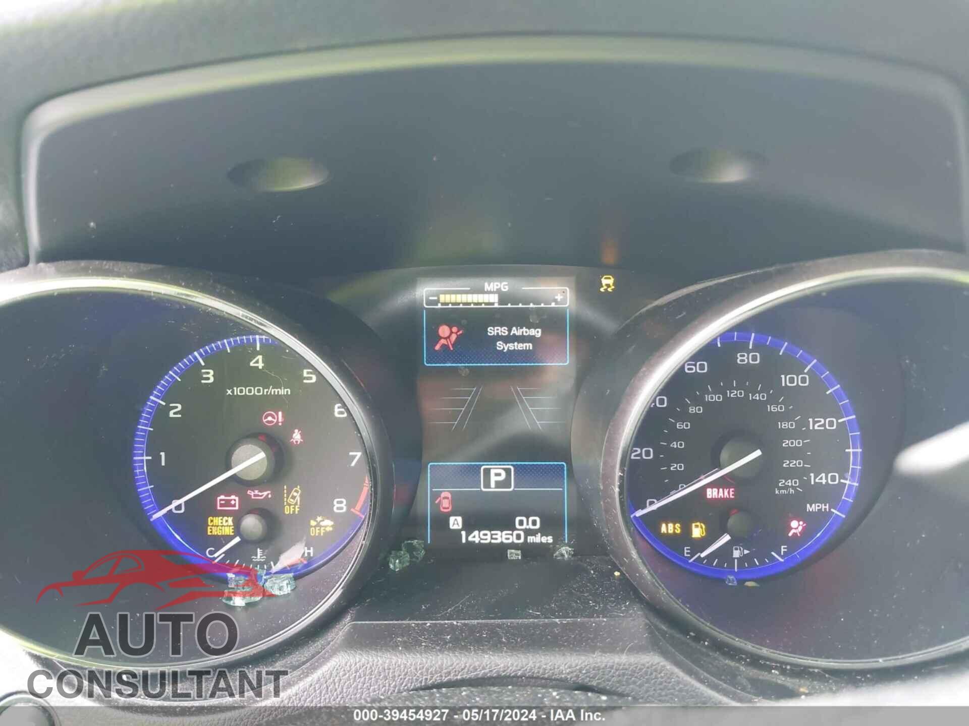 SUBARU OUTBACK 2016 - 4S4BSBFC5G3355301