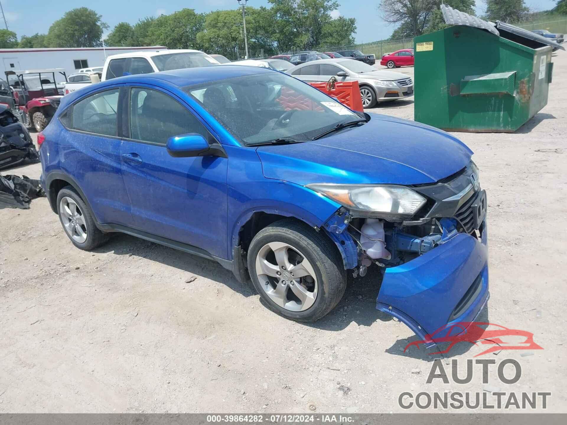 HONDA HR-V 2018 - 3CZRU6H37JG716219