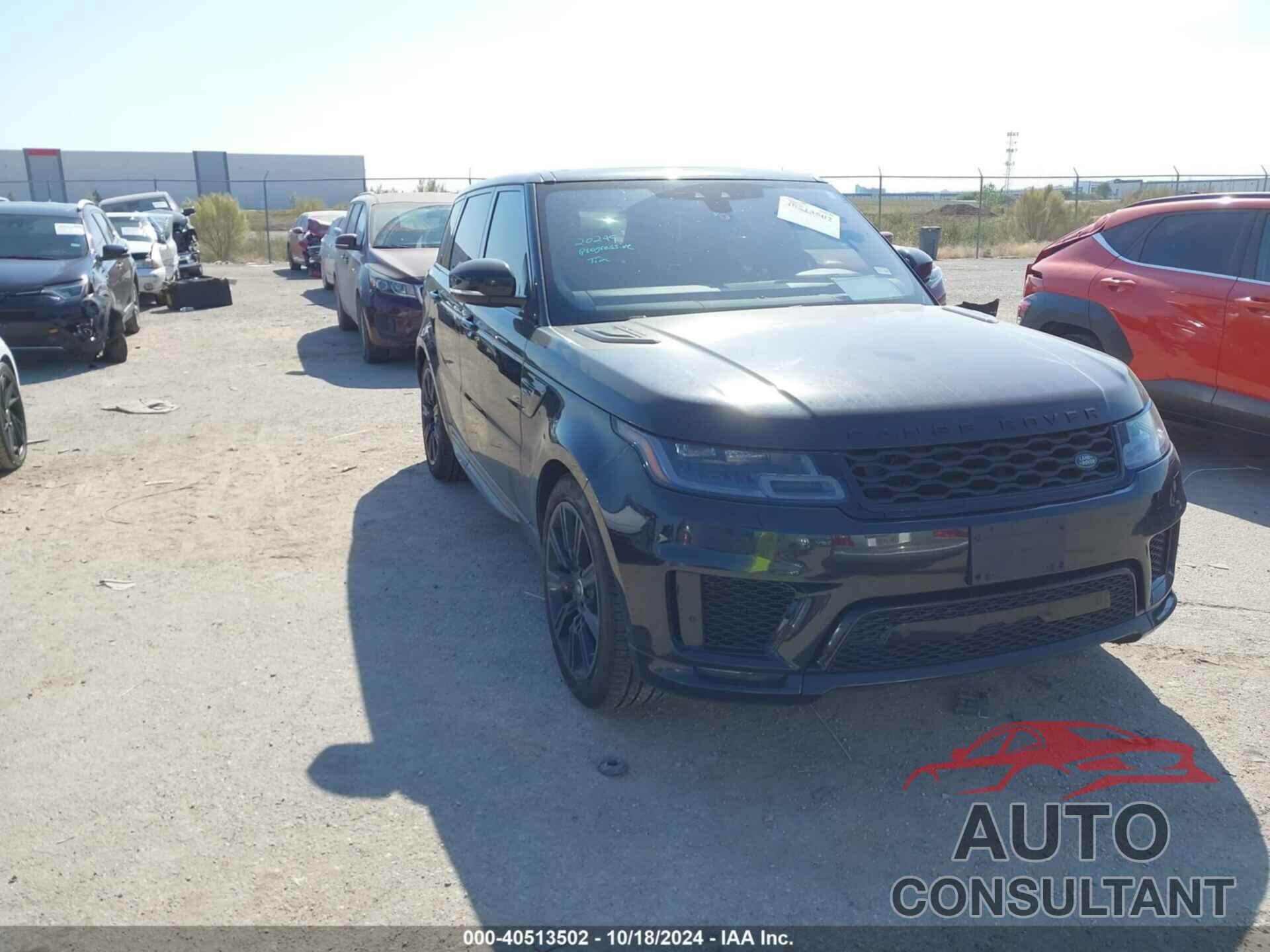LAND ROVER RANGE ROVER SPORT 2019 - SALWR2RE9KA842125