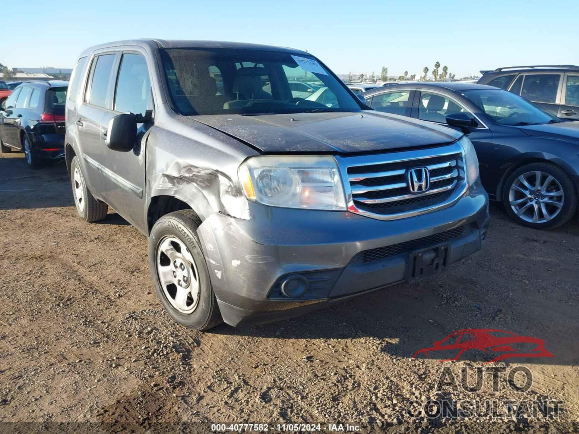 HONDA PILOT 2013 - 5FNYF3H29DB031103